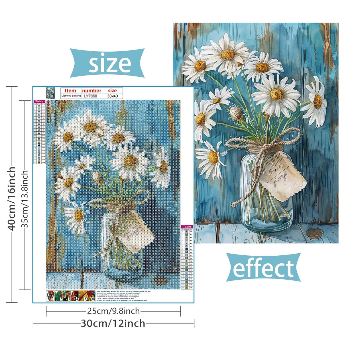 VAIIEYO 5D DIY Phoenix Diamond Art Kits for Adults, Diamond Painting Animal, Diamond Painting Kit Full Drill Round Rhinestone Craft Canvas for Home Wall Decor Gift 12x16 inch/30x40 cm VAIIEYO