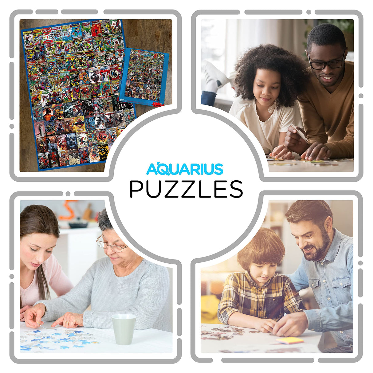AQUARIUS Marvel Spider-Man Puzzle (1000 Piece Jigsaw Puzzle) - Glare Free - Precision Fit - Officially Licensed Marvel Merchandise & Collectibles - 20 x 28 Inches AQUARIUS