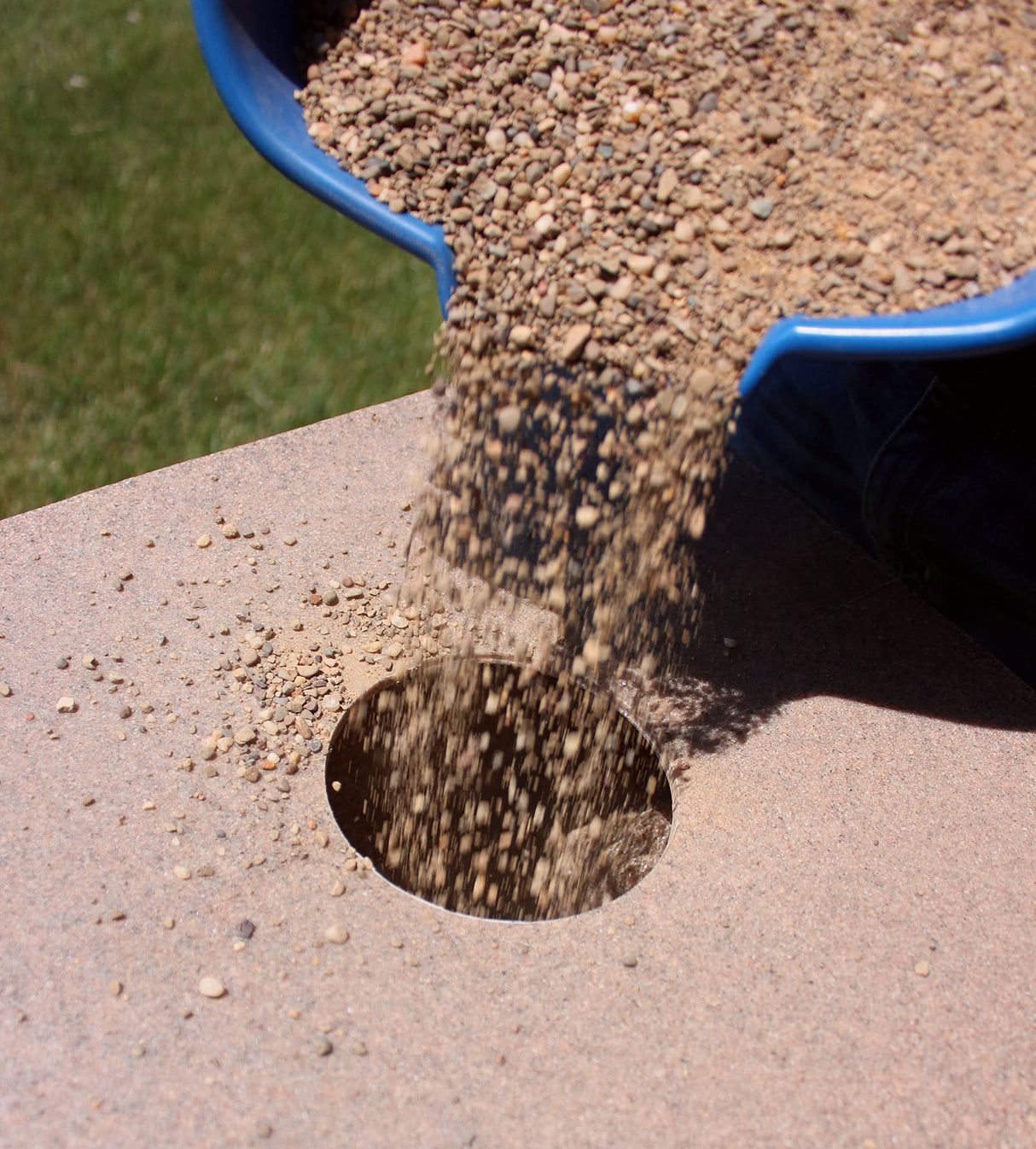 EMSCO Group Garden Bench – Natural Granite Appearance – Made of Resin – Lightweight – 12” Height Emsco Group