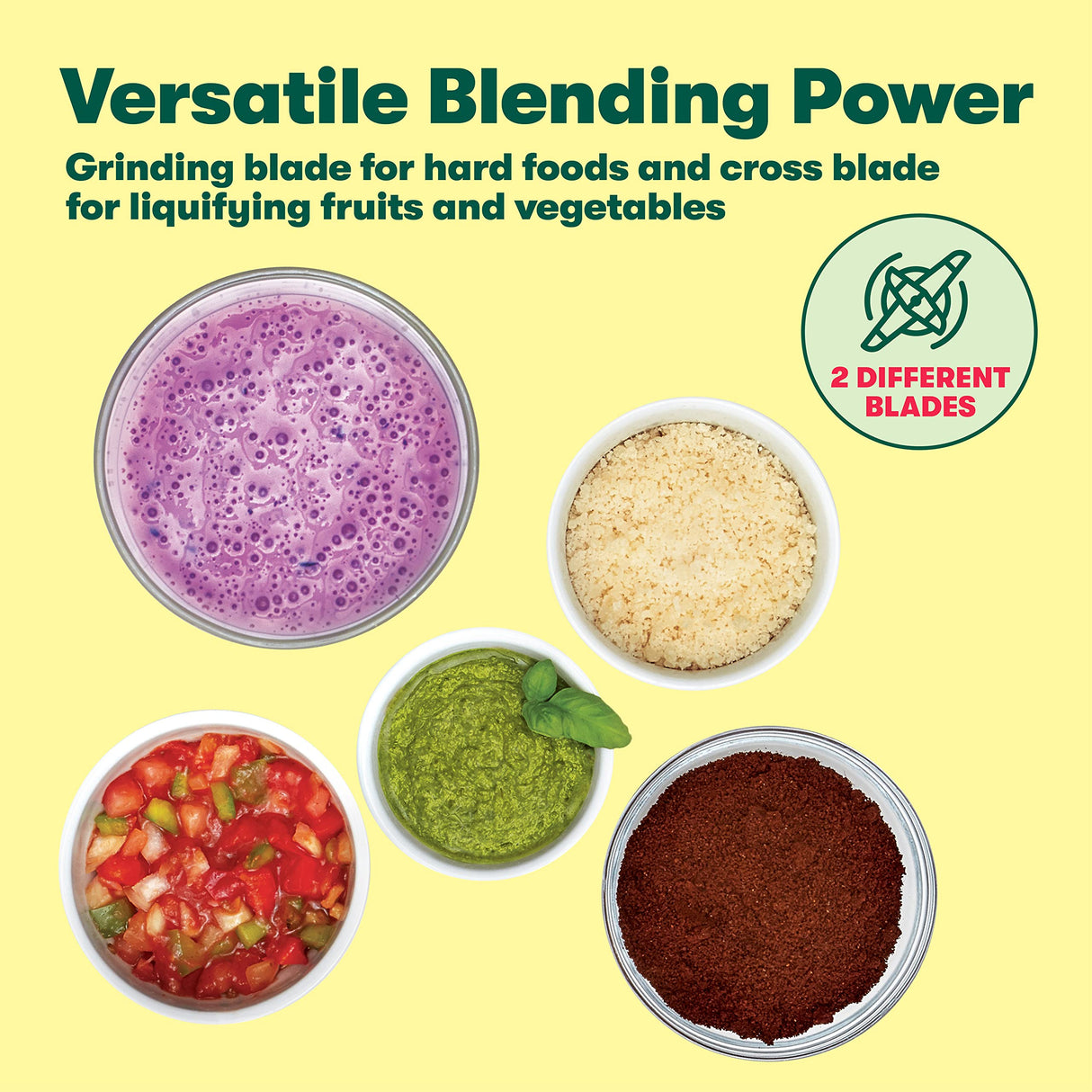 BELLA Personal Size Rocket Blender for Smoothies and Protein Shakes, Portable Juice Maker and Mini Food Processor and Grinder, 12 Piece, BPA Free Accessories, 240 W, Stainless Steel BELLA