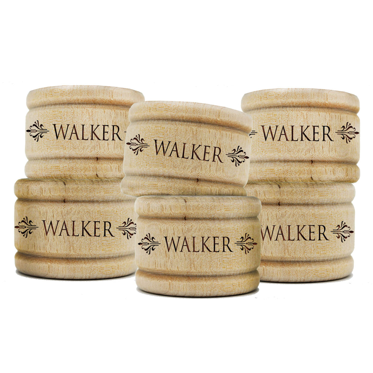 Custom Personalized Wooden Napkin Ring Holders for Home, Holidays, Party, Dinner (6) My Personal Memories