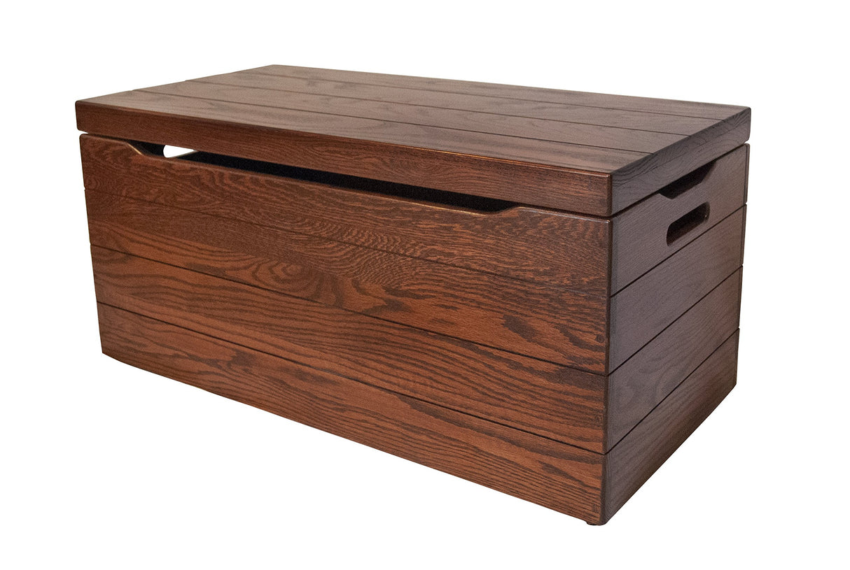 Palmer Wooden Storage Chest - Handmade Amish Hope Chest - Storage Trunk Wood Box with Anti-Slam Hinges - Solid Wooden Chest - 42" Oak Wood Michaels Stain Hope Woodworking