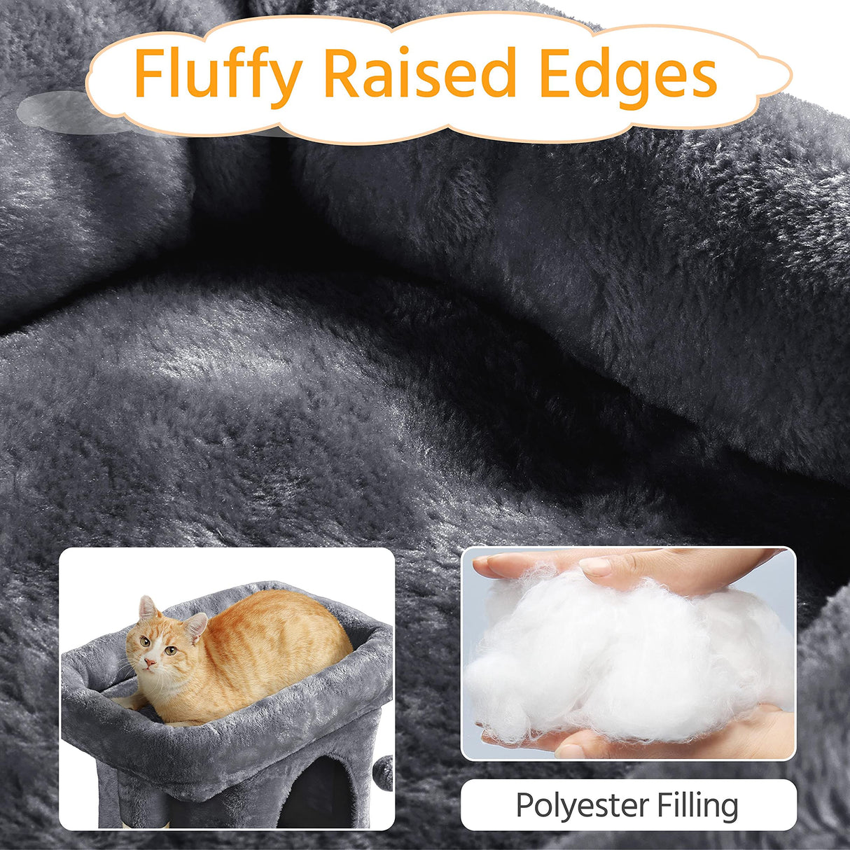 Yaheetech 23.5in Cat Tree Tower, Cat Condo with Sisal-Covered Scratching Posts, Cat House Activity Center Furniture for Kittens, Cats and Pets - Dark Gray Yaheetech