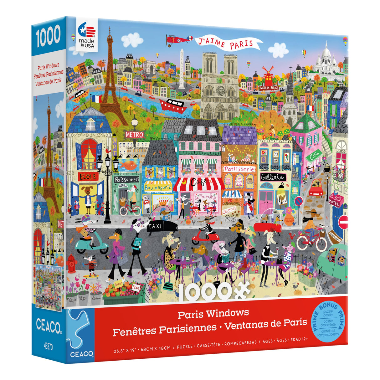 Ceaco - Shop Windows - Paris Windows - 1000 Piece Jigsaw Puzzle Ceaco