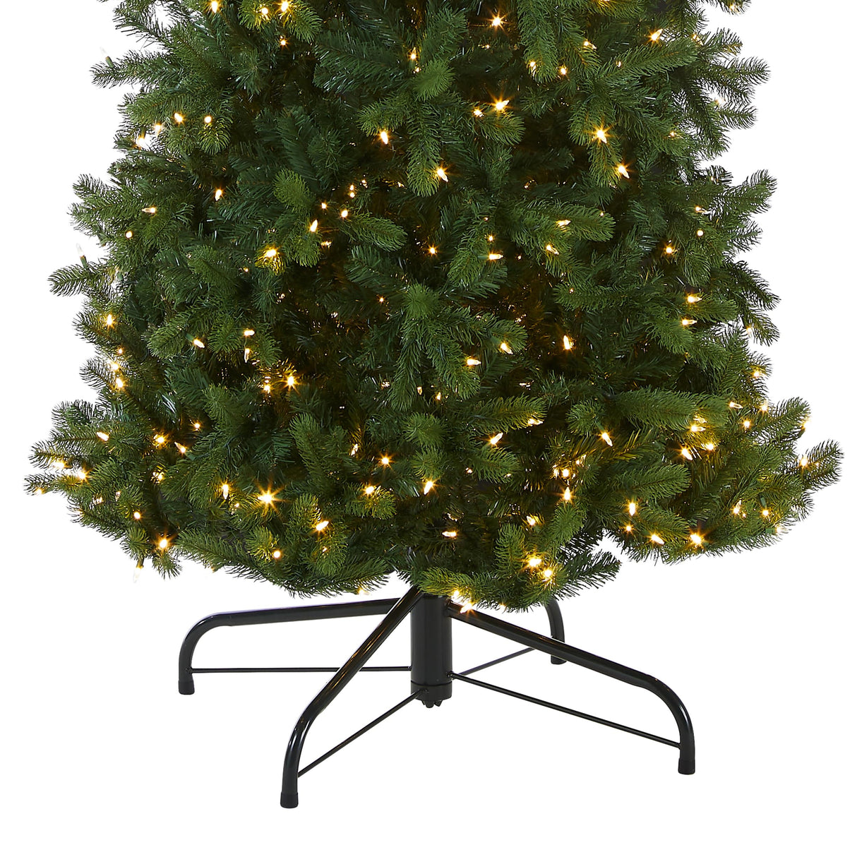 National Tree Company Pre-lit 'Feel Real' Artificial Giant Slim Downswept Christmas Tree, Green, Douglas Fir, Dual Color LED Lights, Includes PowerConnect and Stand, 12 feet National Tree Company