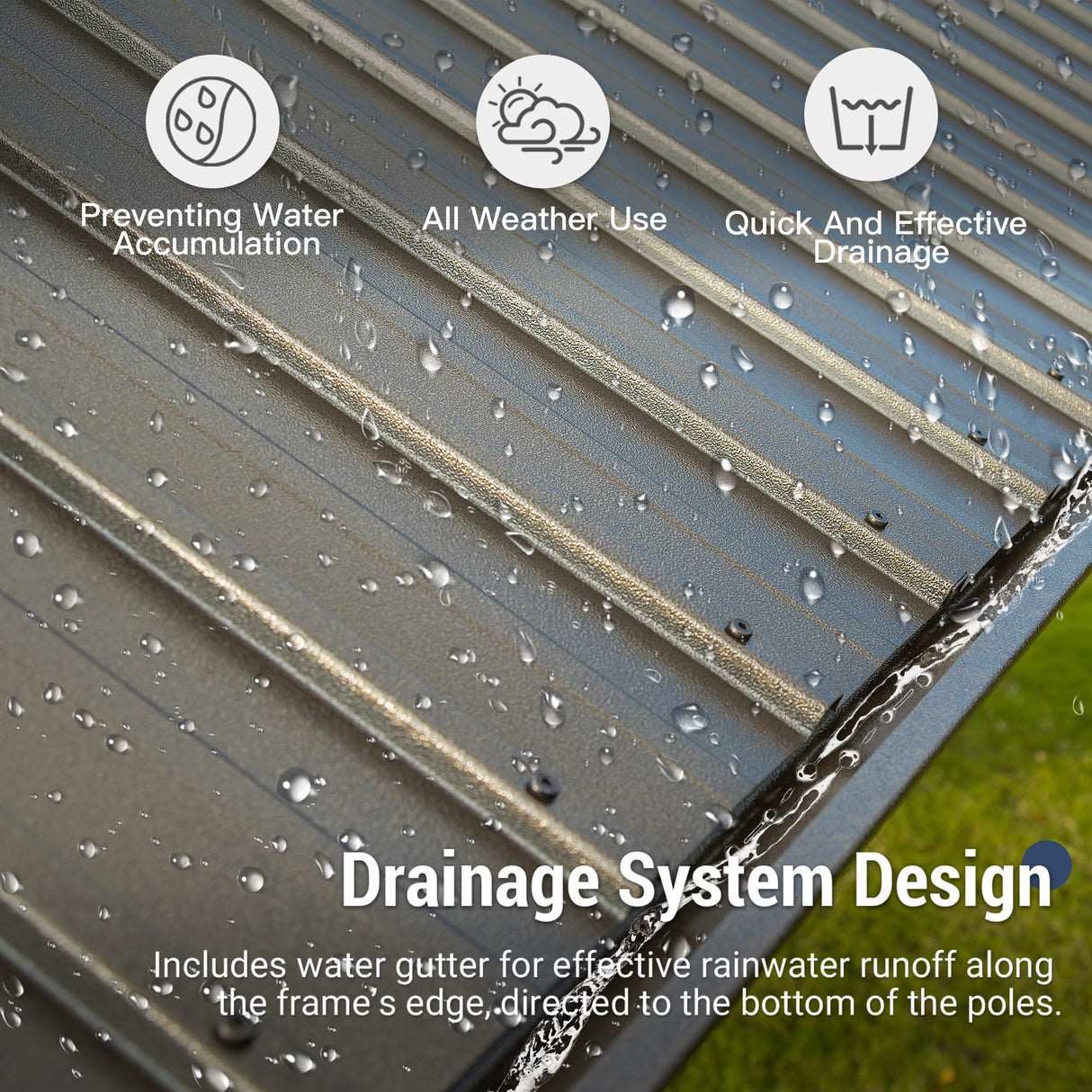 12' x 20' Hardtop Gazebo Outdoor Aluminum Gazebos with Galvanized Steel Double Canopy for Patios Deck Backyard,with Curtains&Netting by domi outdoor living Brown domi outdoor living