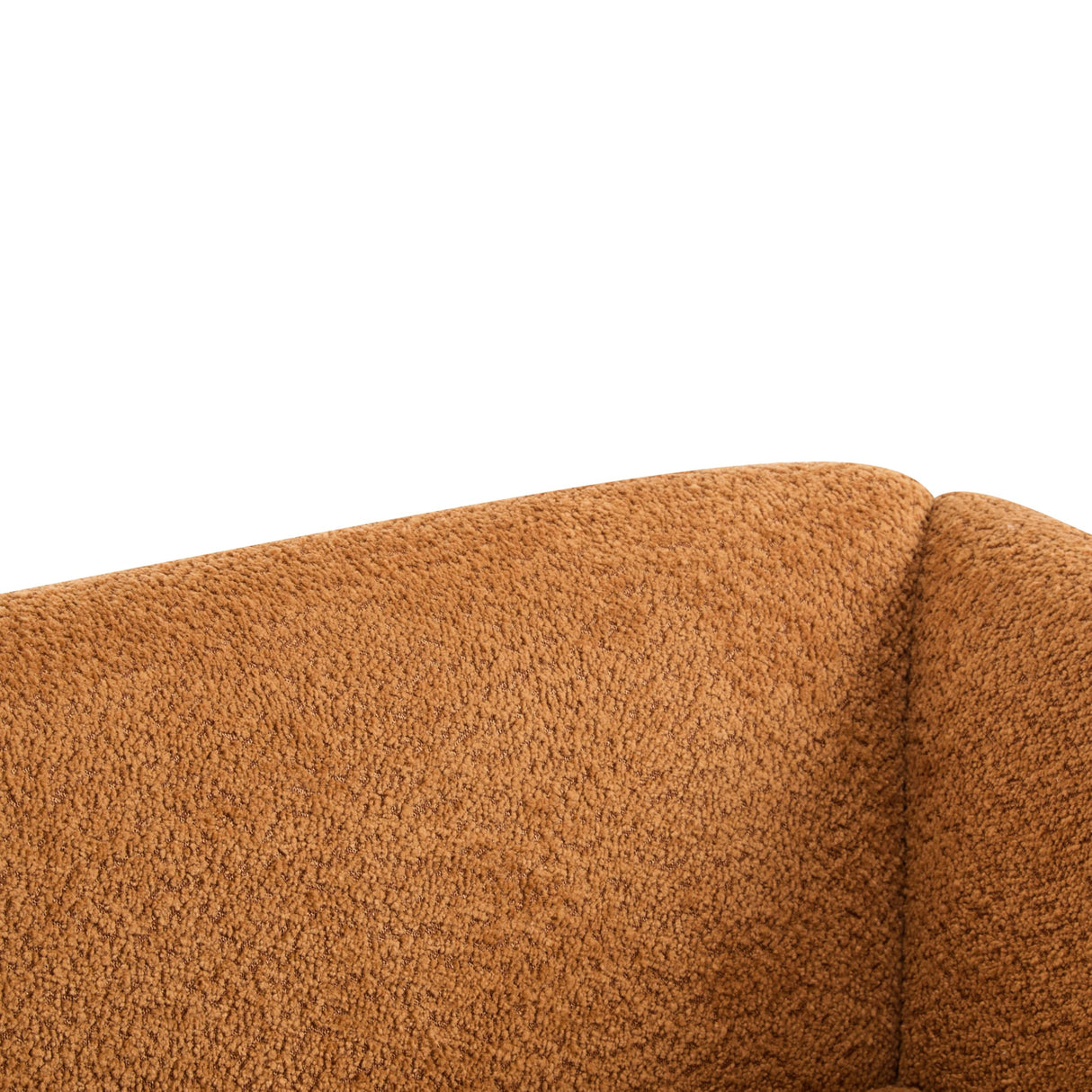 Christopher Knight Home Almab 82 Inches Sofa Couch, Cozy Boucle Upholstered 3-Seater Sofa, Wood Frame Couch, Comfy Couches for Living Room and Office, Modern Sofa, Caramel Brown Christopher Knight Home