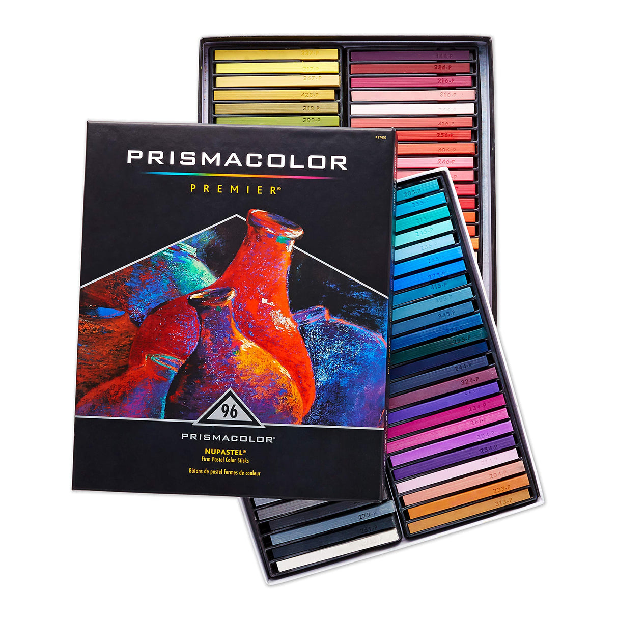 27055 Premier NuPastel Firm Pastel Color Sticks, 96-Count,Multicolor (1-Pack) Prismacolor