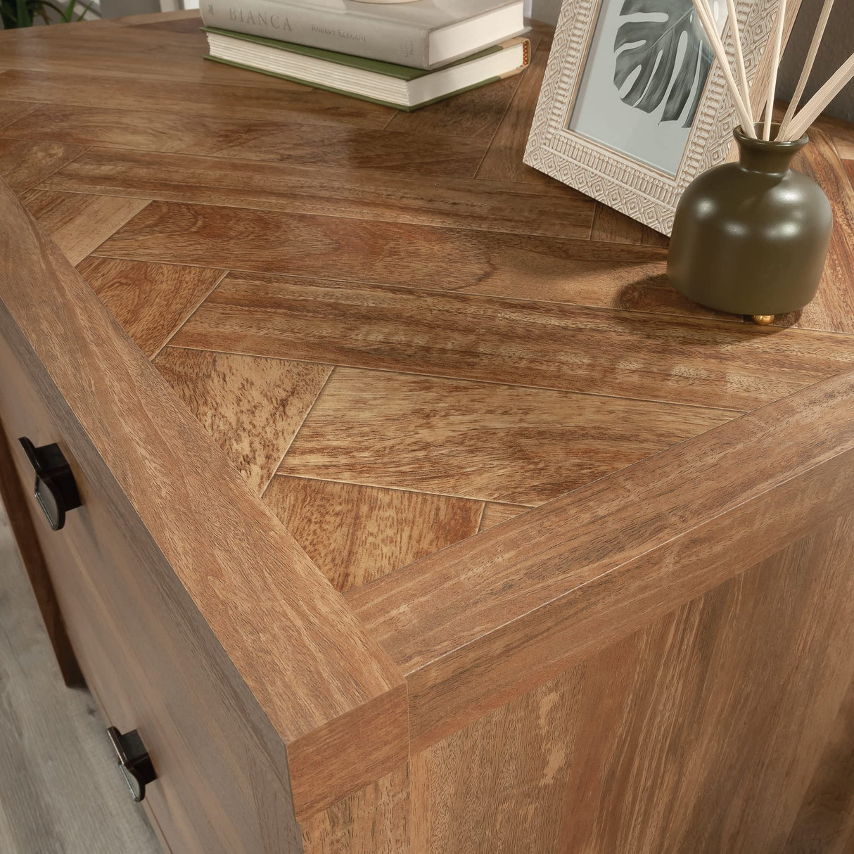 Sauder Cannery Bridge Lateral File, L: 31.73" x W: 22.05" x H: 29.76", Sindoori Mango finish Sauder