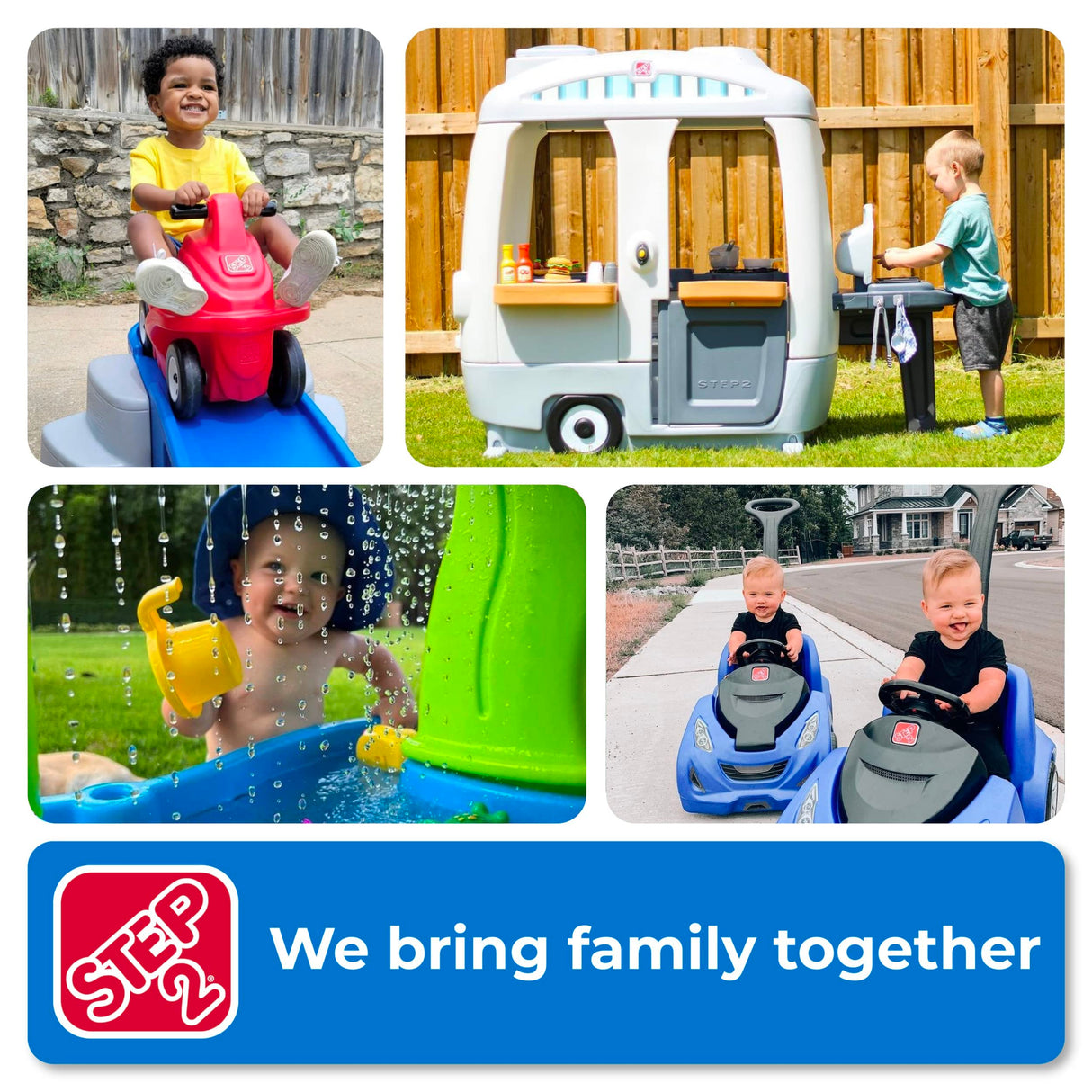 Step2 Up & Down Roller Coaster Kids Ride On Toy, Push Car, Indoor/Outdoor Playset, Made of Durable Plastic, Max Weight 50 lbs., For Toddlers 2-5 Years Old, Multicolor Step2