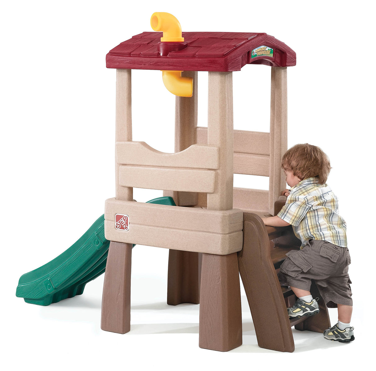 Step2 Play Naturally Playful Lookout Treehouse, Kids Outdoor Playset, Backyard Playground Set, Slide, Ladder, Pivoting Periscope, Outside Jungle Gym, For Toddlers 1.5+ Years Old Step2