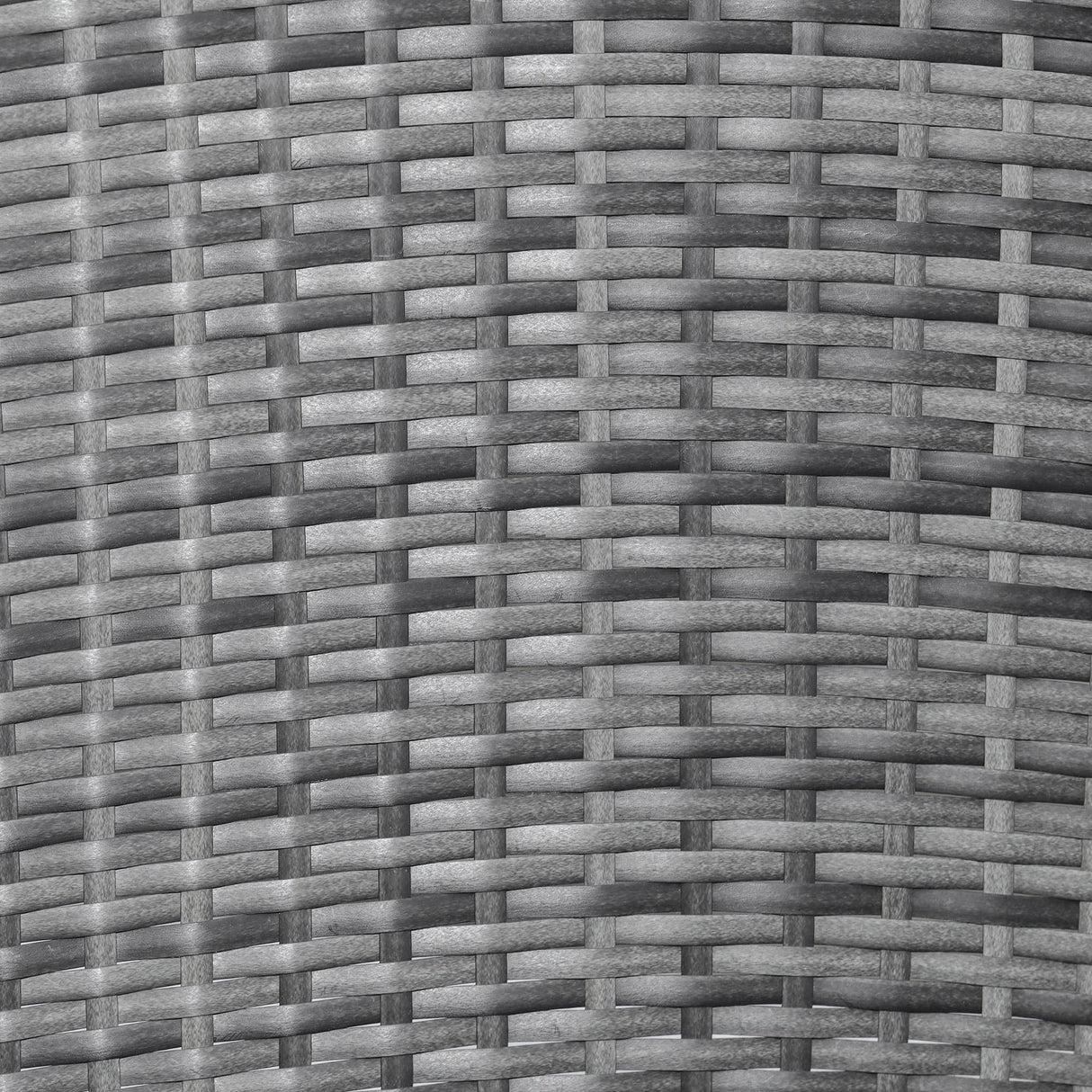 Outsunny 3 Piece Patio Rocking Chair Set, 2 PE Wicker Rocking Chairs, Cushioned, 1 Two-Tier Wood Slat Coffee Table, Rattan Front Porch Furniture, Gray Outsunny