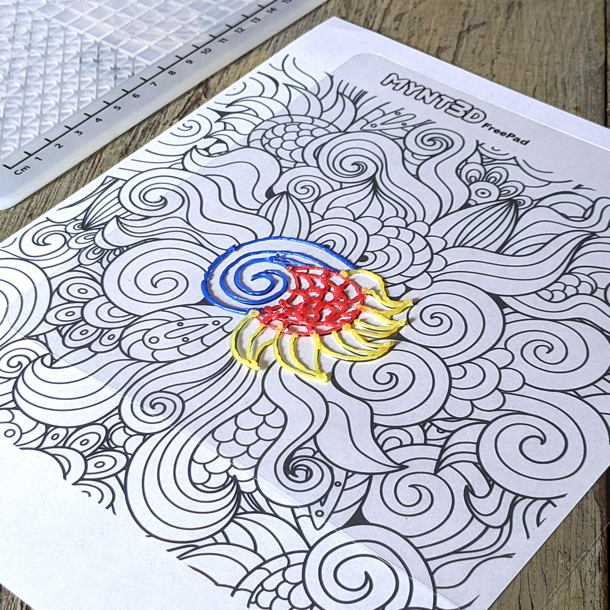 MYNT3D 3D Pen Mat Kit, DesignPad + FreePad,Black MYNT3D