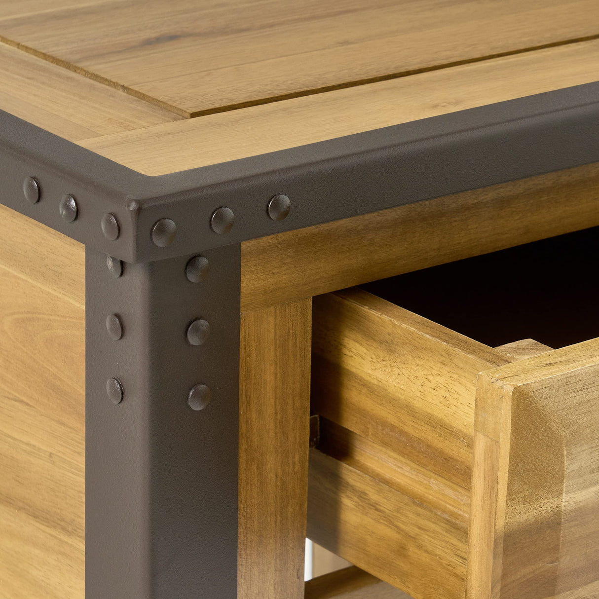 Christopher Knight Home Luna Acacia Wood One Drawer End Table, Natural Stain Christopher Knight Home