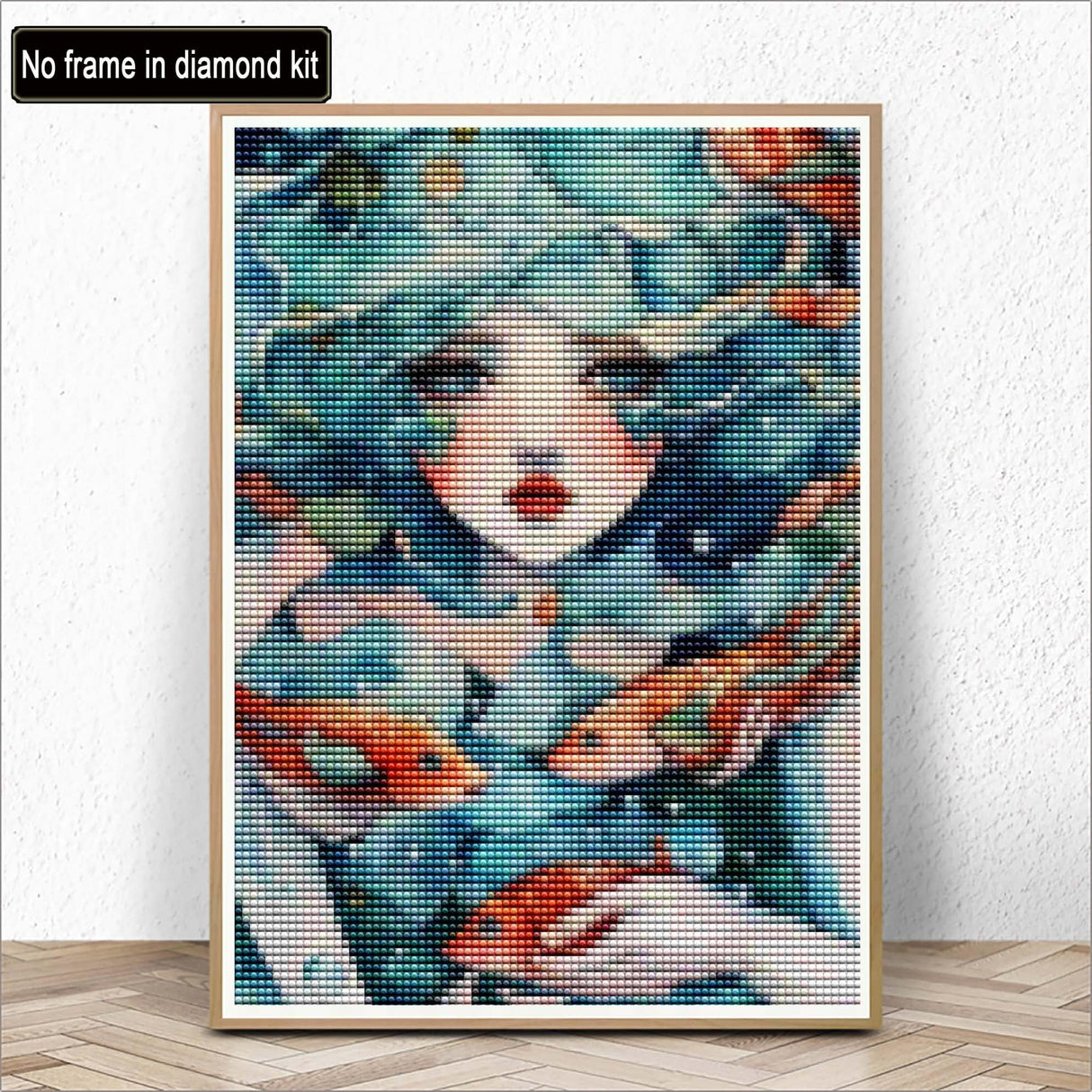 Kaliosy 5D Diamond Art Kits for Adults Fish Girl by Number Kits, Diamond Painting Art Animation DIY Full Drill Crystal Craft Cross Stitch Embroidery Decoration (12x16 inch) 30x40 cm Kaliosy