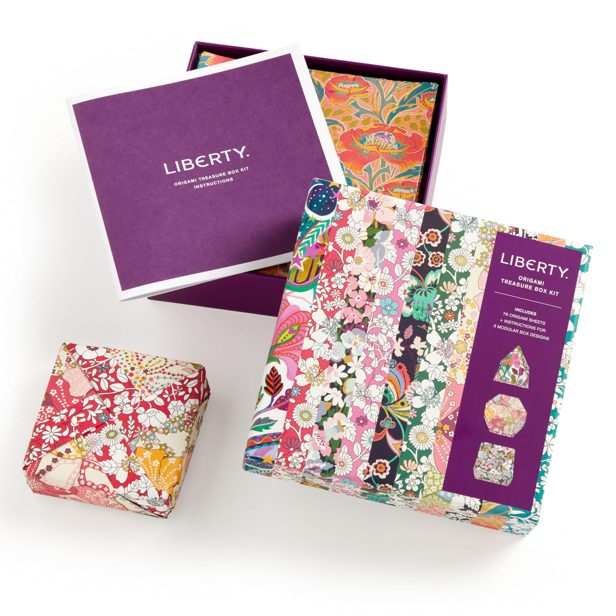 Galison Liberty Floral Origami – Origami Kit Featuring Iconic Liberty Prints and Instructions for Origami Folds Galison