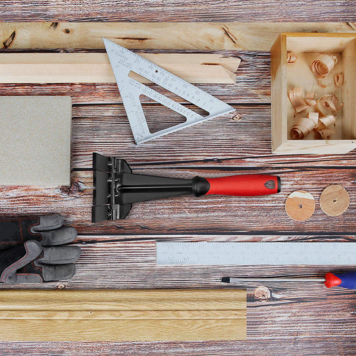 Goldblatt Trim Puller, Removal Multi-Tool for Commercial Work, Baseboard, Molding, Siding and Flooring Removal, Remodeling Goldblatt