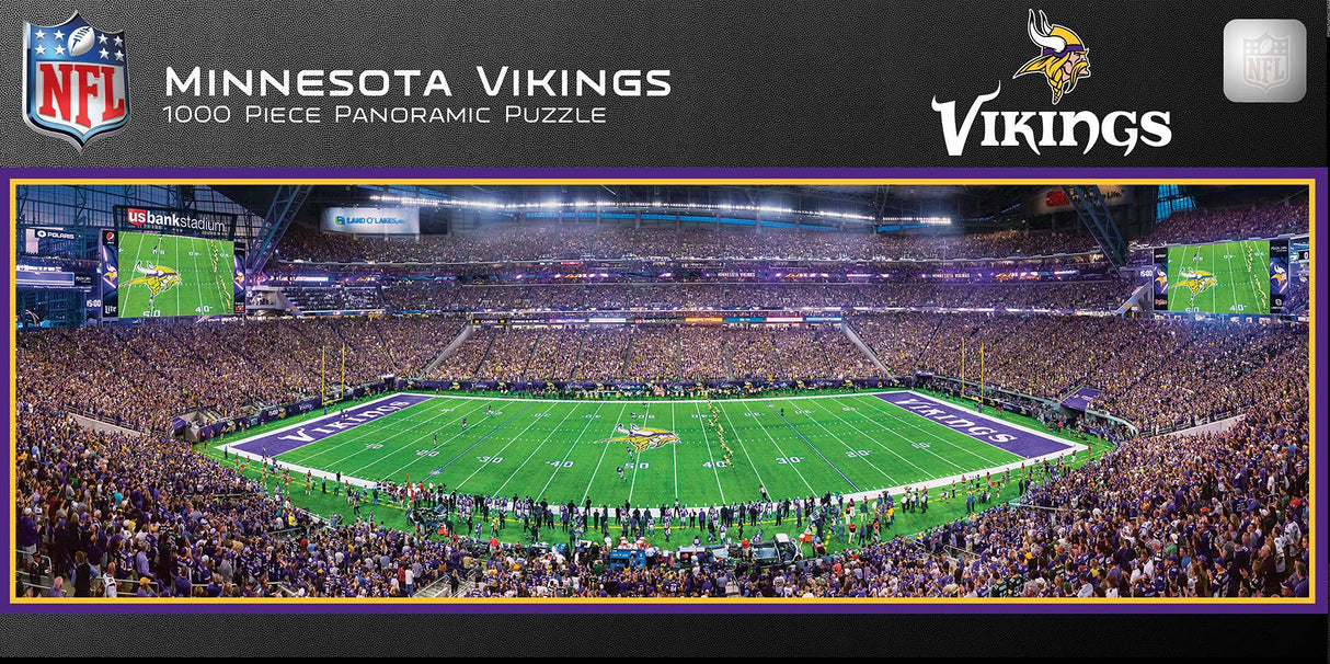 MasterPieces NFL Minnesota Vikings Stadium Panoramic Jigsaw Puzzle, 1000 Pieces Masterpieces