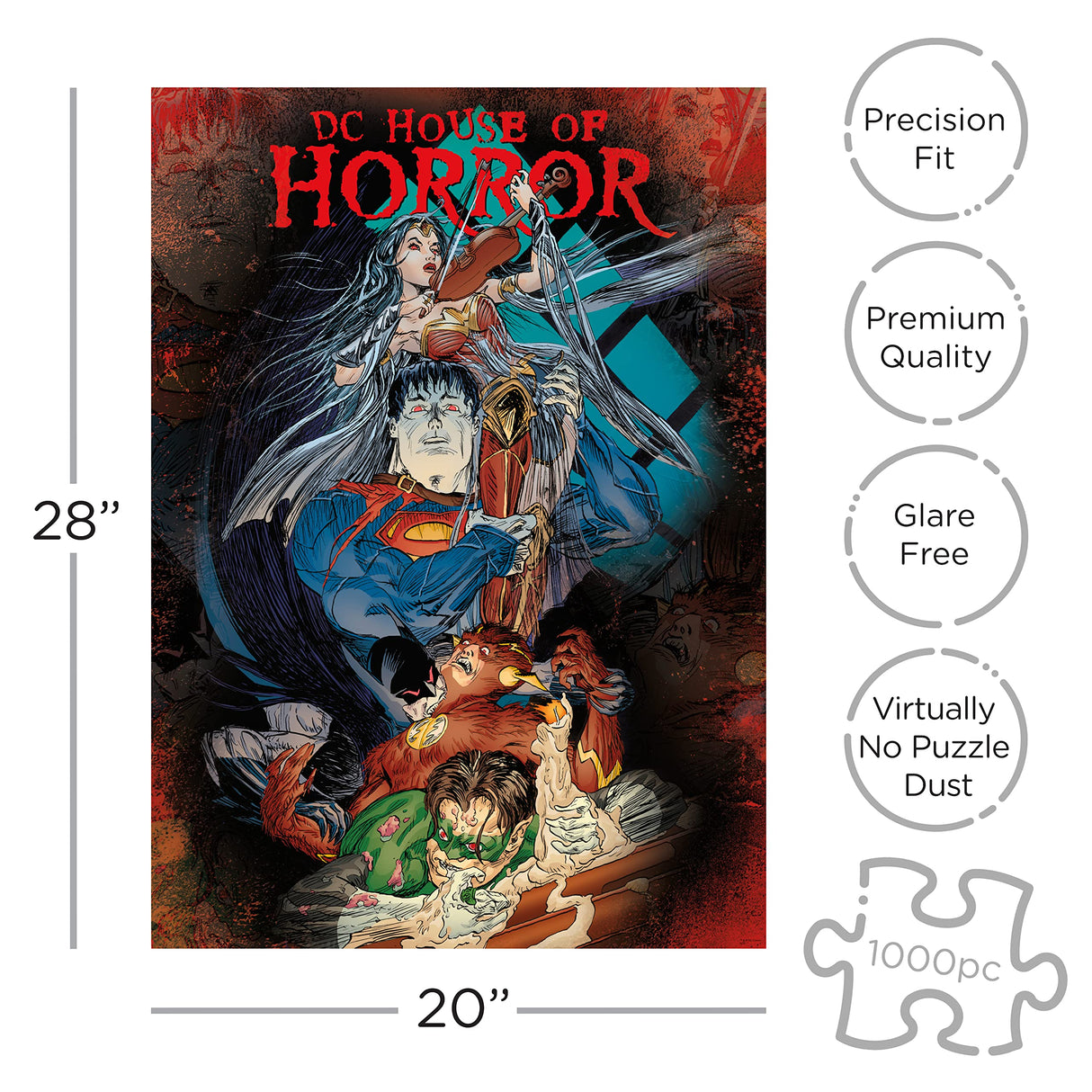 AQUARIUS - DC House Of Horror 1000 Piece Jigsaw Puzzle AQUARIUS