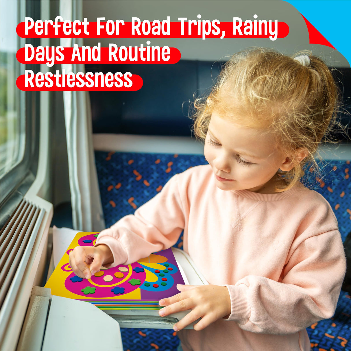 Sticker Art Activity, 20 Animals With 1660 Foam Stickers in 10 Colors - Fun DIY Craft Kits Travel Game for Kids, Boys & Girls SpriteGru