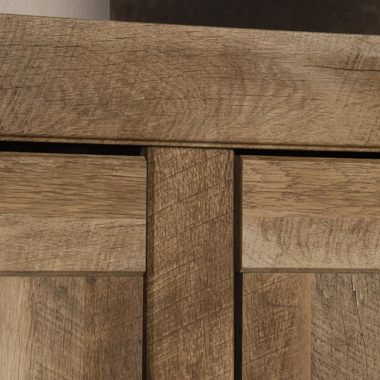 Sauder Adept Storage Pantry Cabinet, L: 38.94" x W: 16.77" x H: 70.98", Craftsman Oak finish Sauder