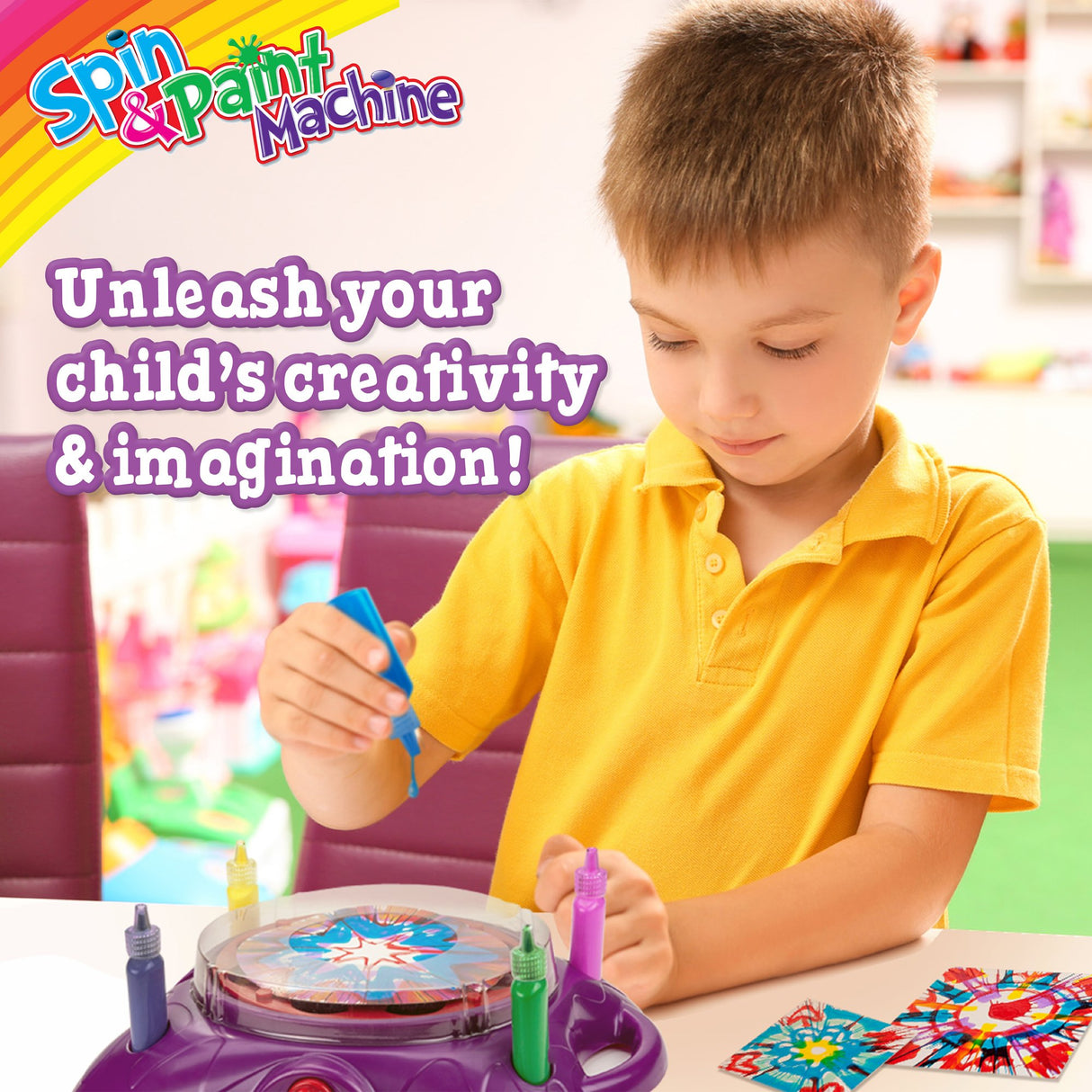 Creative Kids Spin & Paint Art Kit - Spinning Art Machine Craft Kit for Children & Adults, Christmas Gifts 6+ Creative Kids