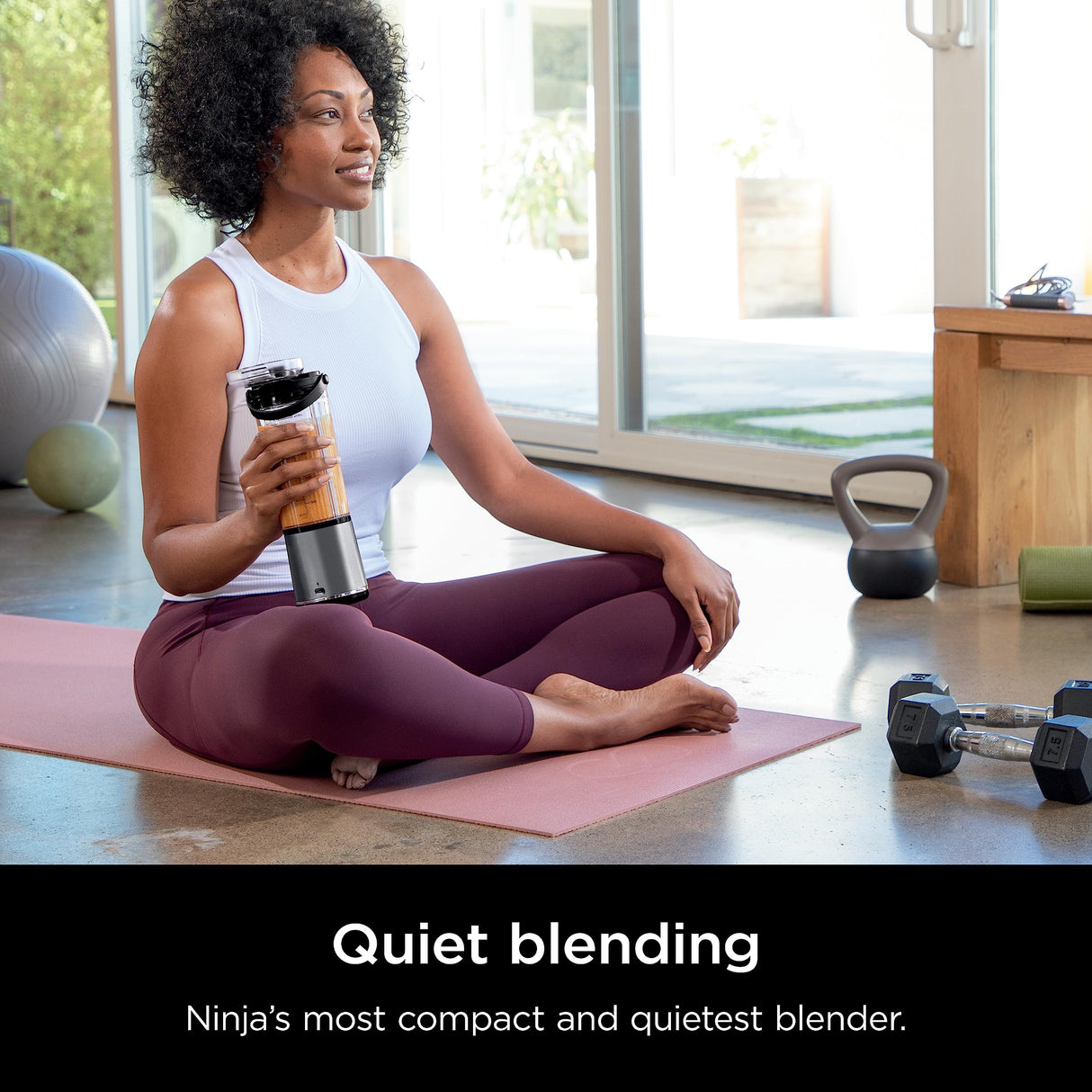 Ninja BC151BK Blast Portable Blender, Cordless, 18oz. Vessel, Personal Blender-for Shakes & Smoothies, BPA Free, Leakproof-Lid & Sip Spout, USB-C Rechargeable, Dishwasher Safe Parts, Black Ninja