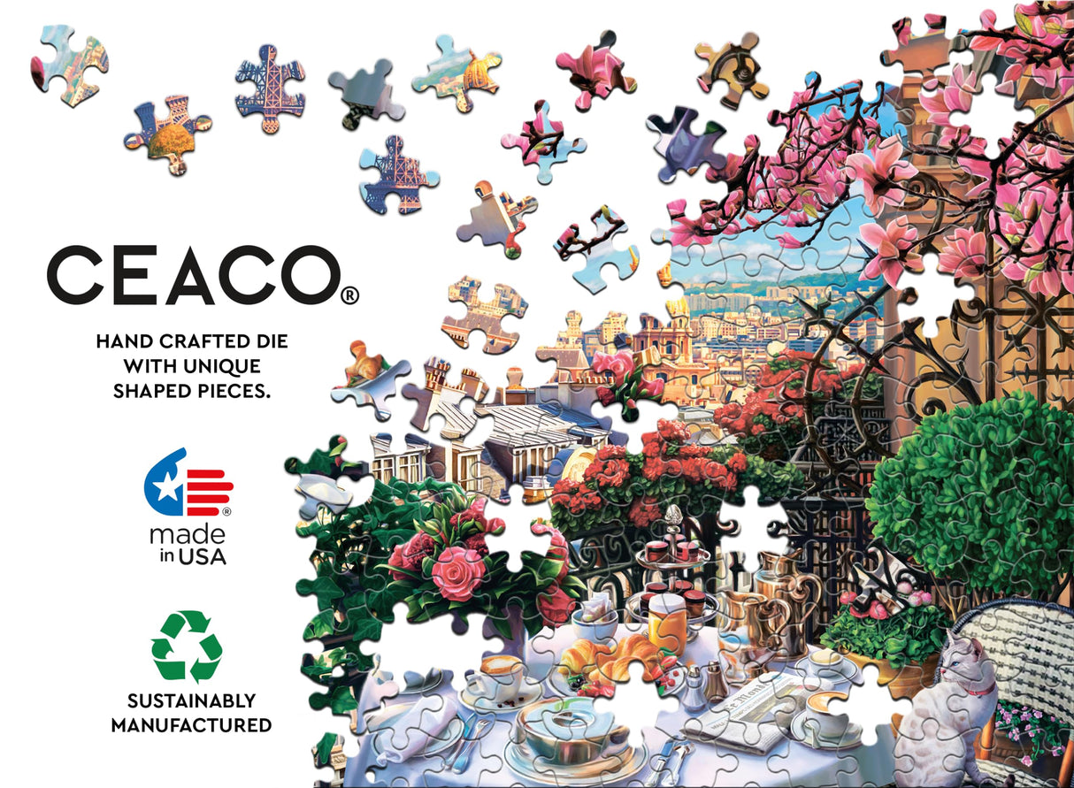 Ceaco - Brunch in Paris - 300 Oversized Piece Jigsaw Puzzle Ceaco