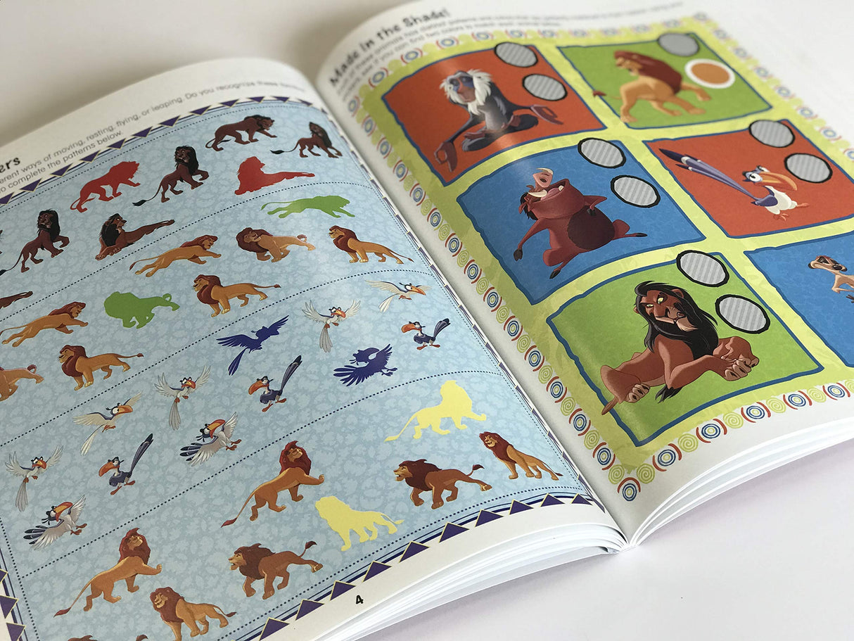 Disney Lion King Sticker Book Treasury - Activity Books for kids, 350 reusable stickers, 96 pages of fun Phidal