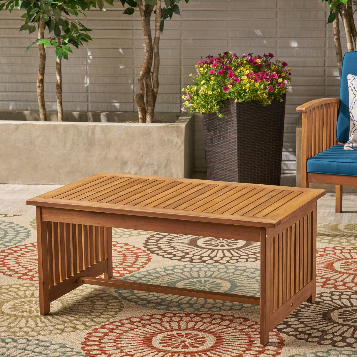 Christopher Knight Home Grace Outdoor Acacia Wood Coffee Table, Brown Patina Finish Christopher Knight Home