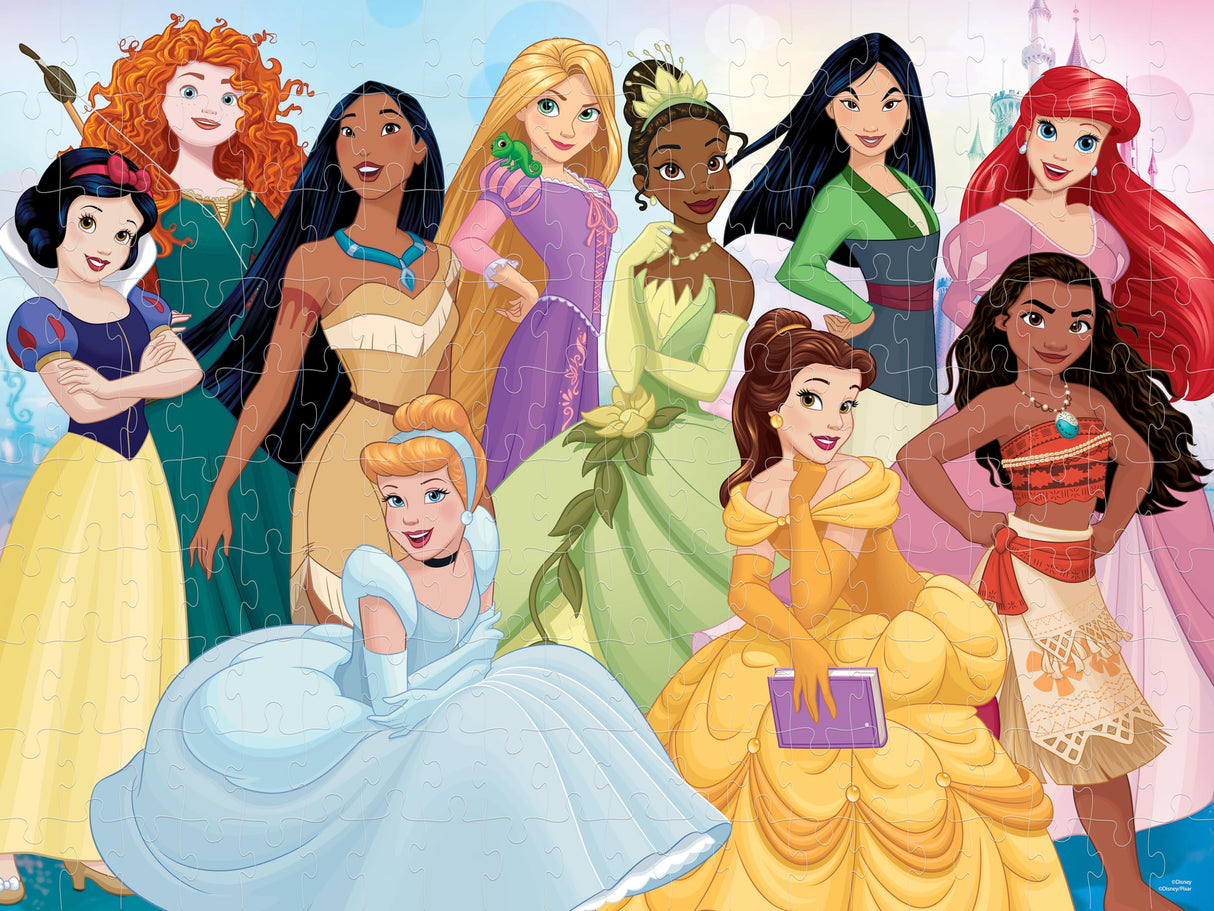Prime 3D - Disney Princess Collection 3D Jigsaw Puzzle | 200 Piece Lenticular Game for Adults, Kids & Families | 24" x 18" Challenging & Fun Activity with Depth & Motion | Officially Licensed Gift Prime 3D