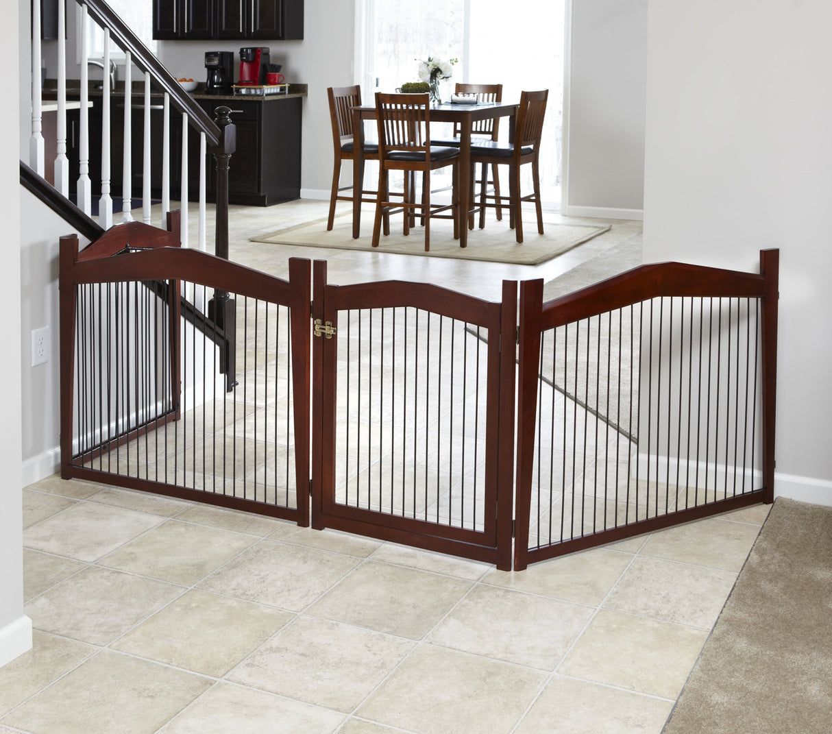 Merry Pet 2-in-1 Configurable Pet Crate and Gate, Brown, Large Merry Pet
