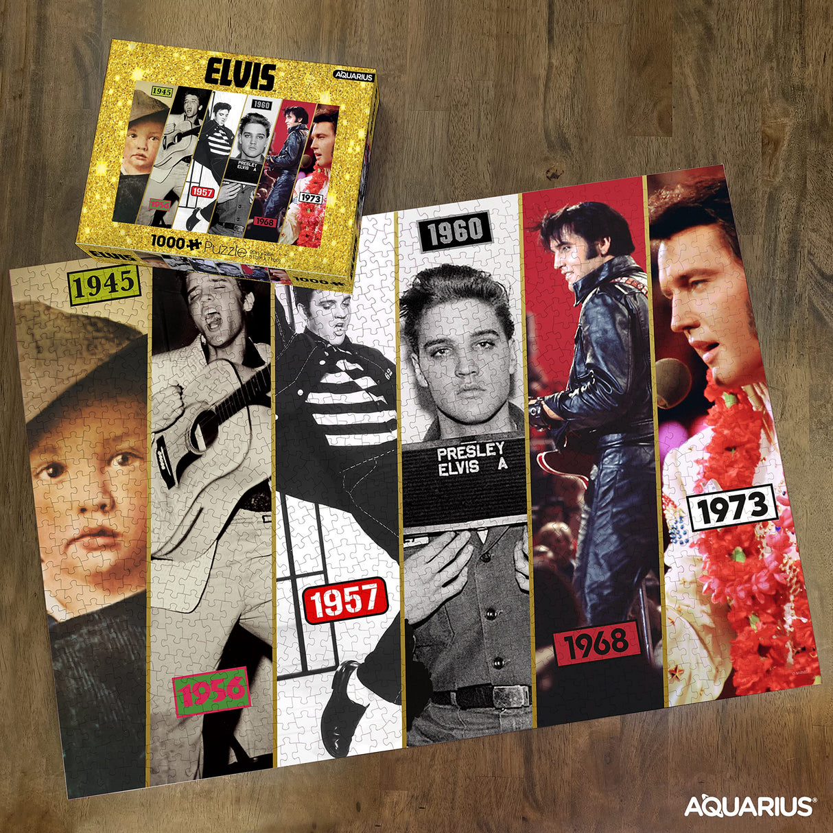 AQUARIUS - Elvis Presley Timeline 1000 Piece Jigsaw Puzzle AQUARIUS