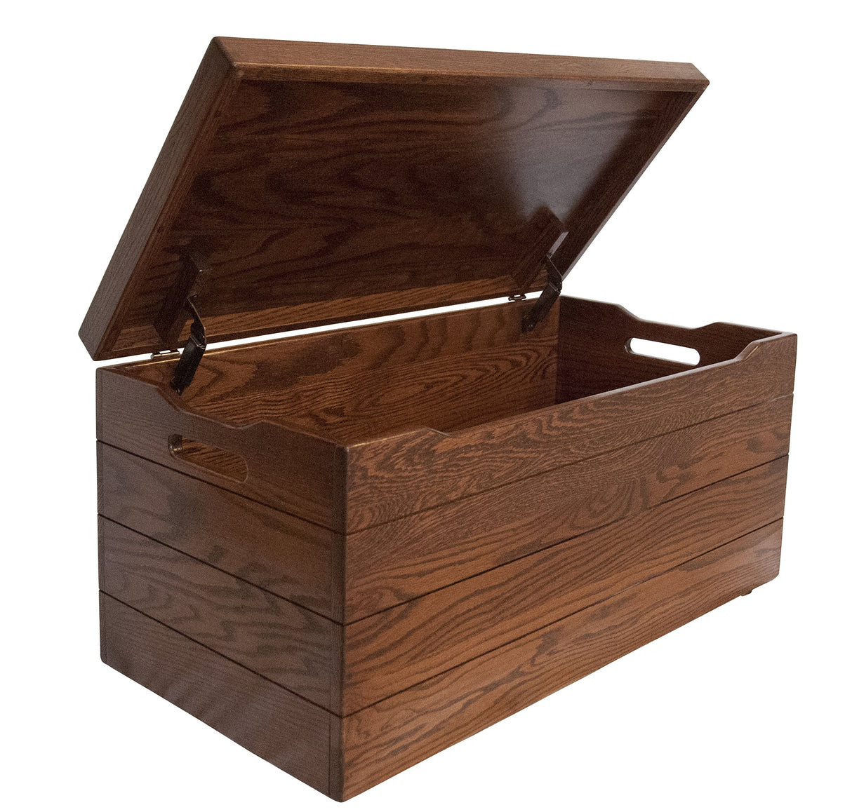 Palmer Wooden Storage Chest - Handmade Amish Hope Chest - Storage Trunk Wood Box with Anti-Slam Hinges - Solid Wooden Chest - 42" Oak Wood Michaels Stain Hope Woodworking