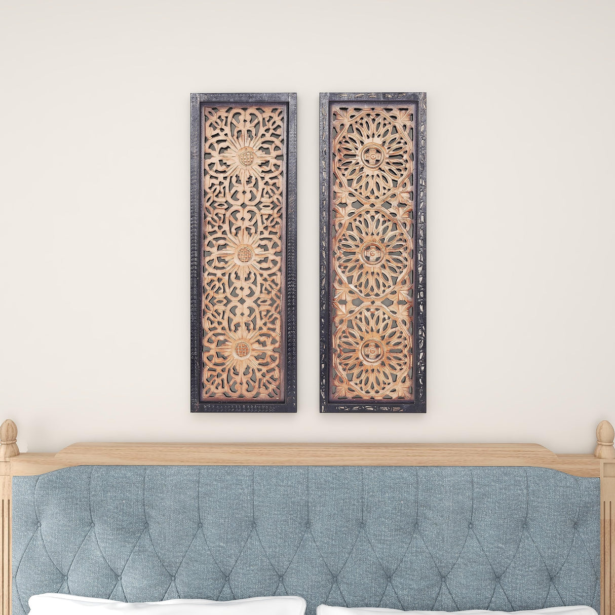 Deco 34087 Elegant Sculpture 2 Assorted Wood Wall Panel Deco 79