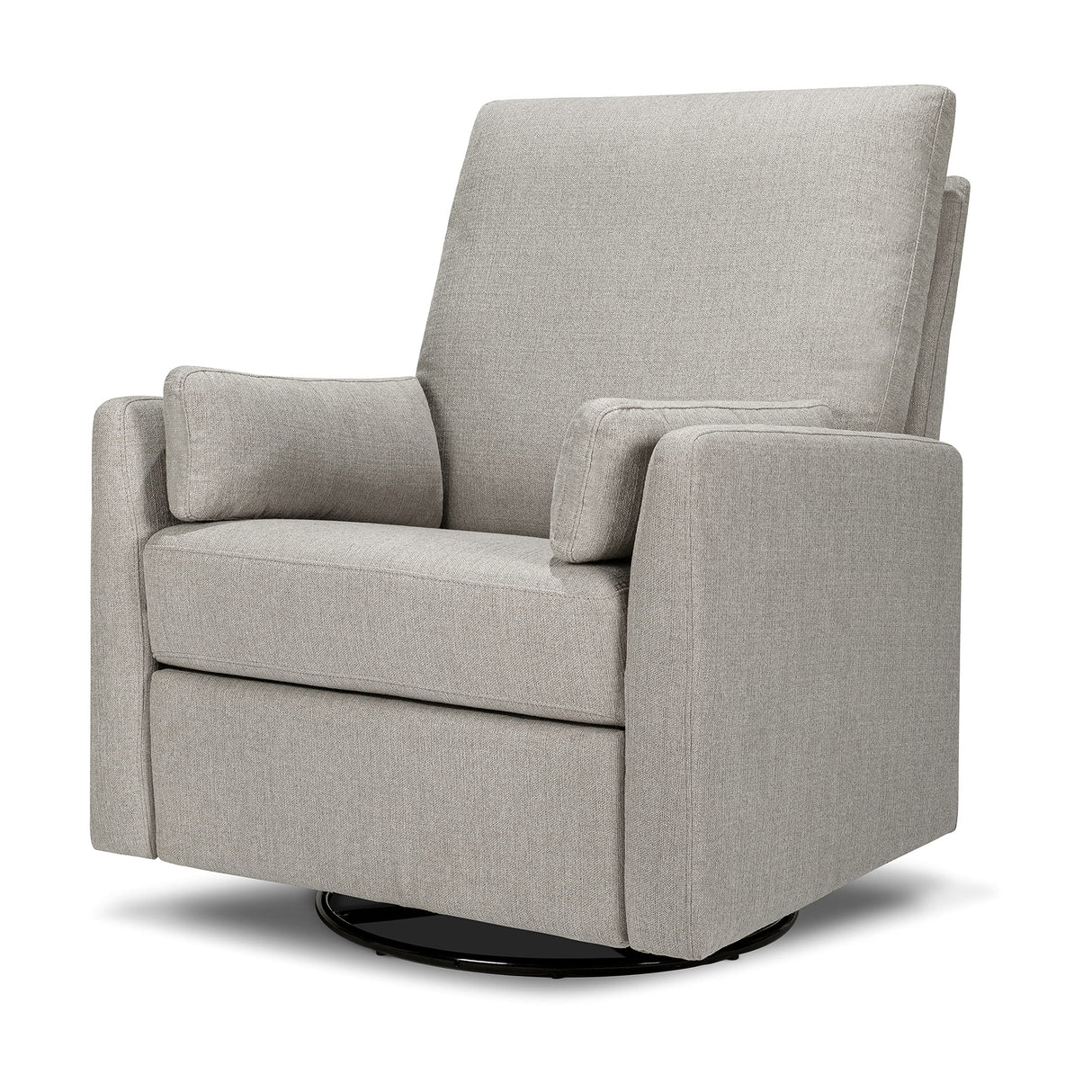 Carter's by DaVinci Ethan Swivel Recliner in Performance Grey Linen, GREENGUARD Gold & CertiPUR-US® Certified DaVinci