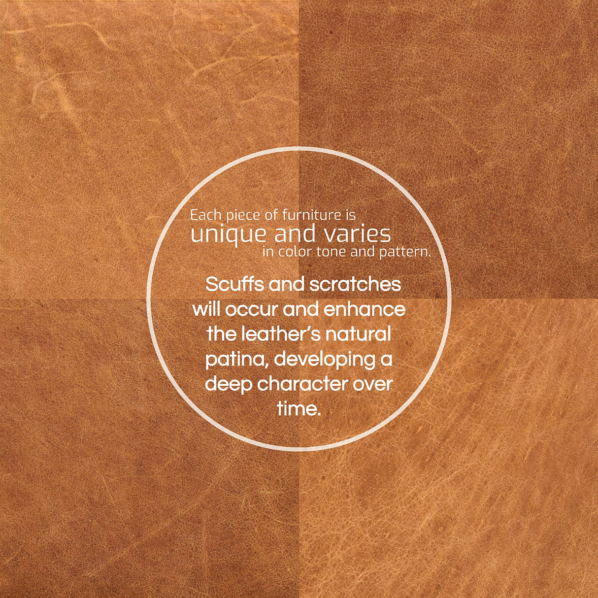 POLY & BARK Napa Leather Couch – Left-Facing Sectional Full Grain Leather Sofa with Tufted Back with Feather-Down Topper On Seating Surfaces – Pure-Aniline Italian Leather – Cognac Tan POLY & BARK