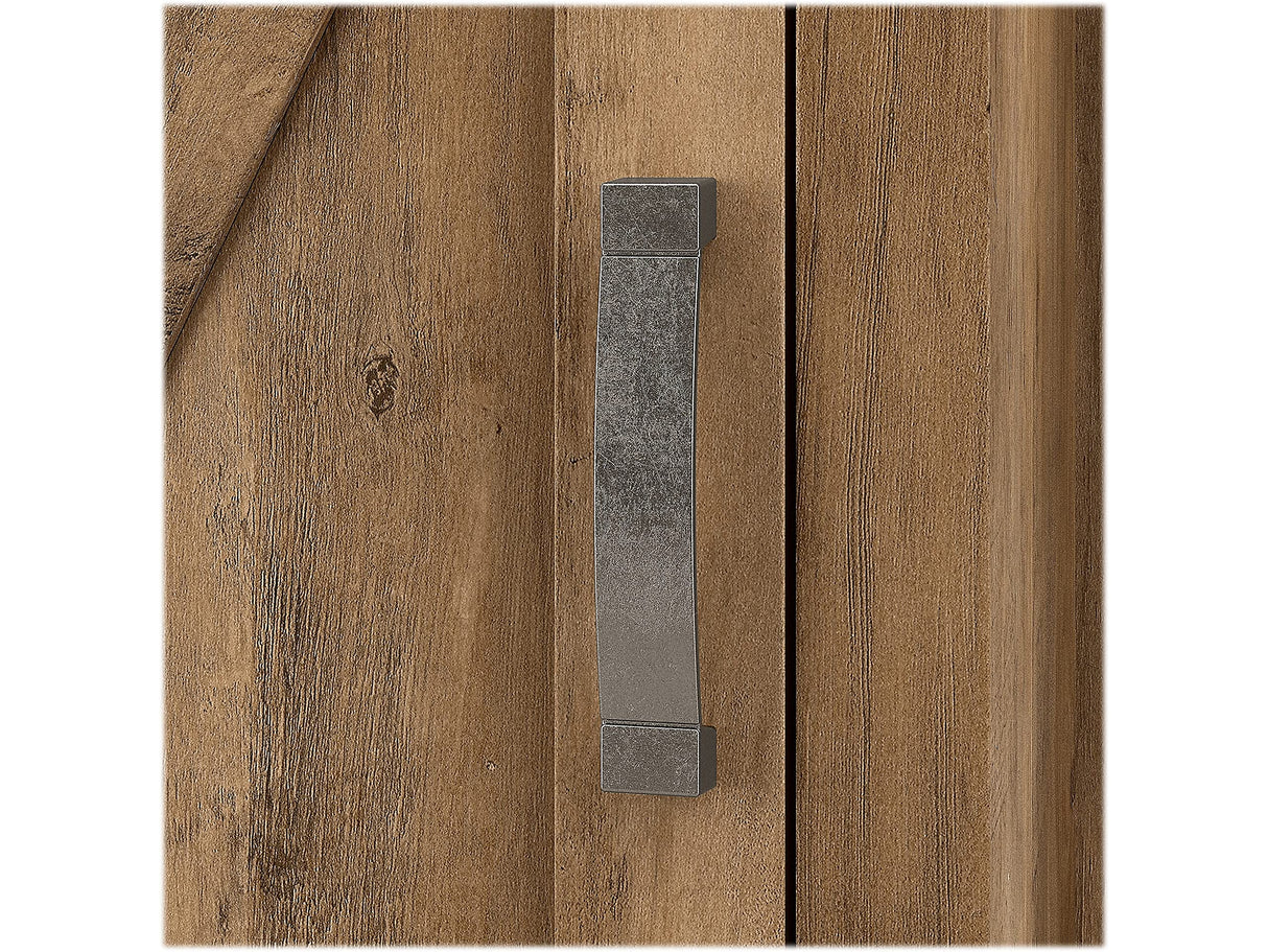 Kathy Ireland Home by Bush Cottage Grove 72-Inch Tall Bookcase with Doors in Reclaimed Pine Bush Business Furniture