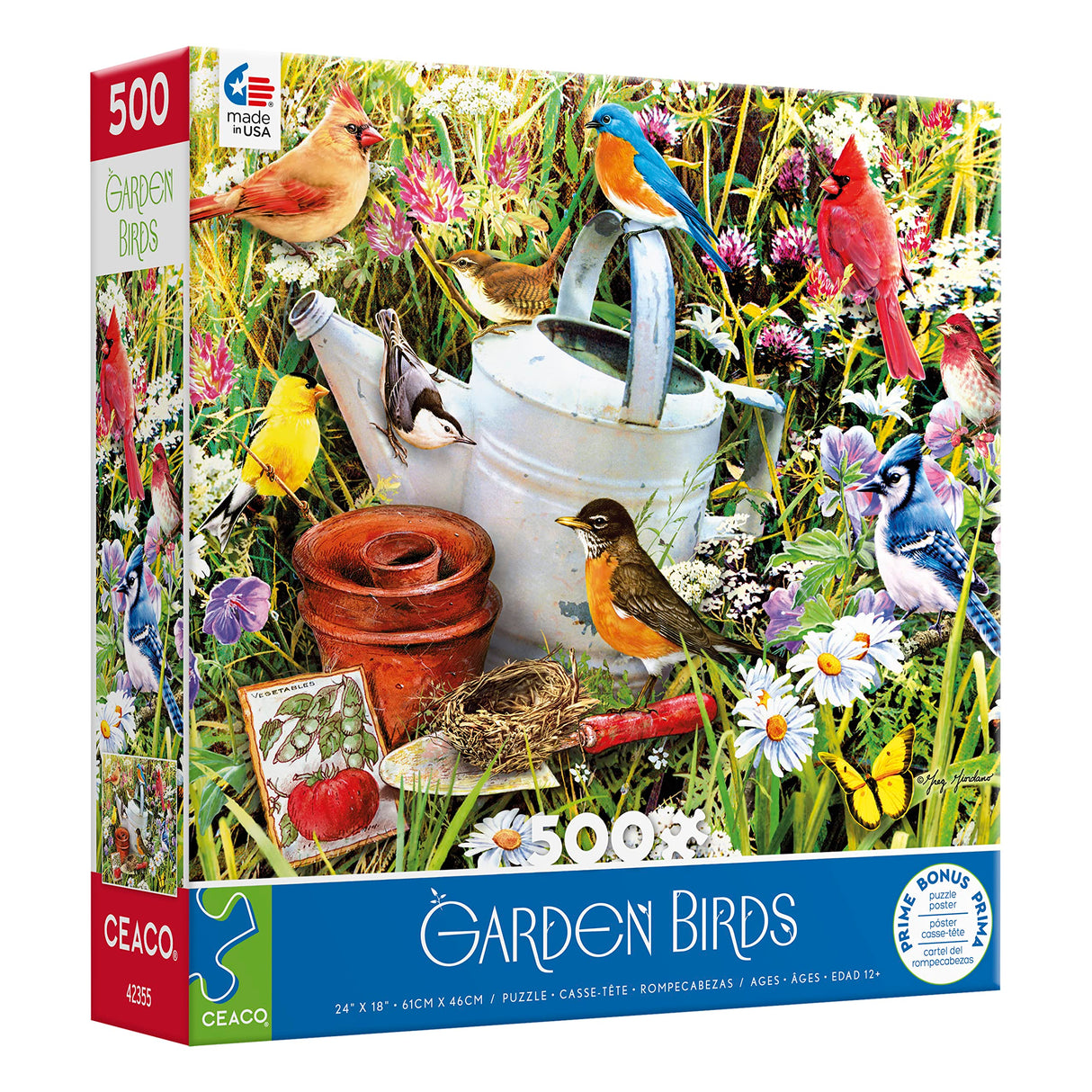 Ceaco - Garden Birds - 500 Piece Jigsaw Puzzle Ceaco
