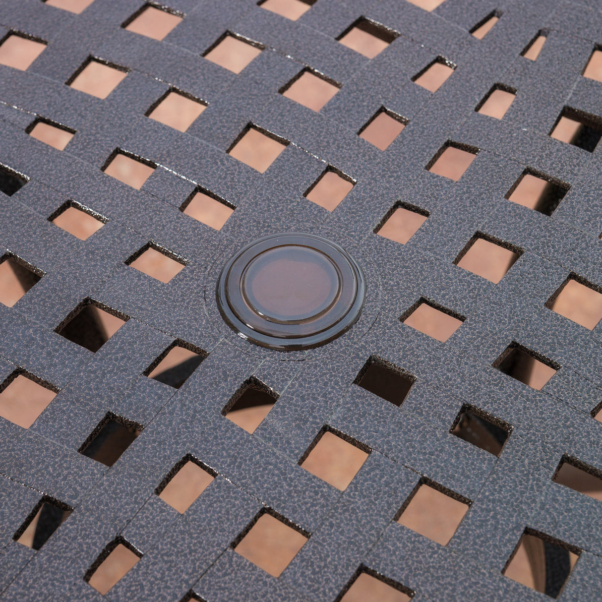 Christopher Knight Home Hallandale Outdoor Cast Aluminum Dining Set for Patio or Deck, 5-Pcs Set, Hammered Bronze Christopher Knight Home