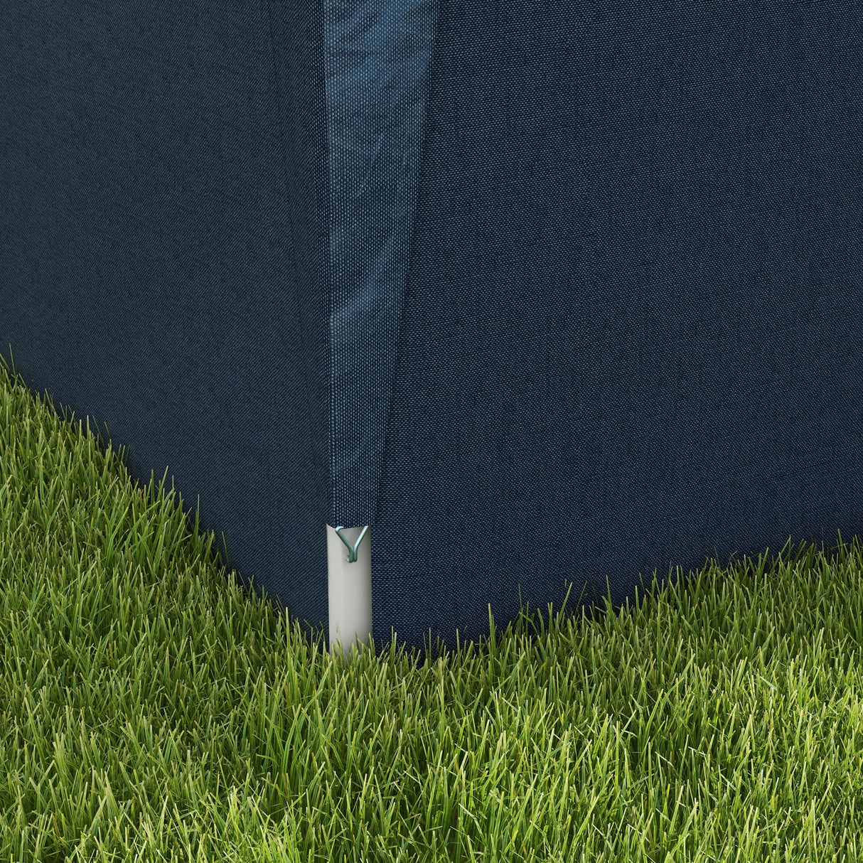 Outsunny 10' x 19.5' Pop Up Canopy Tent with Sidewalls, UPF 30+ Height Adjustable Large Party Tent Event Shelter with Leg Weight Bags and Wheeled Carry Bag for Garden, Patio, Dark Blue Outsunny