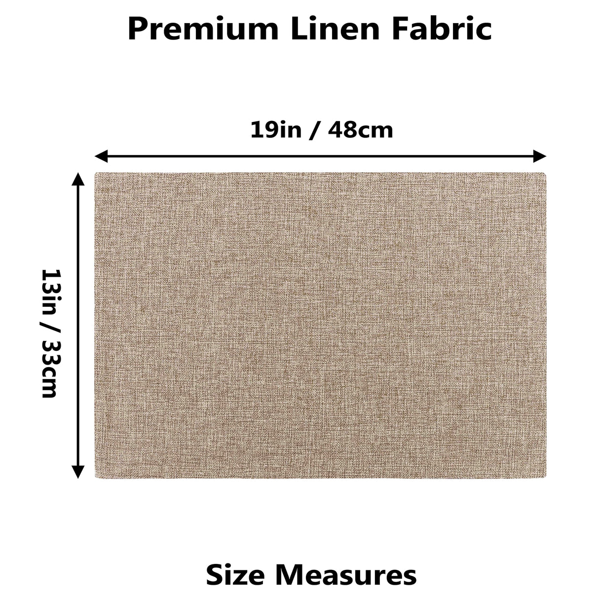 Home Brilliant Linen Placemats Set of 4 Heat Resistant Dining Table Cloth Place Mats Kitchen Table Mats Placemats Table Spring Decor, Natural Linen Home Brilliant