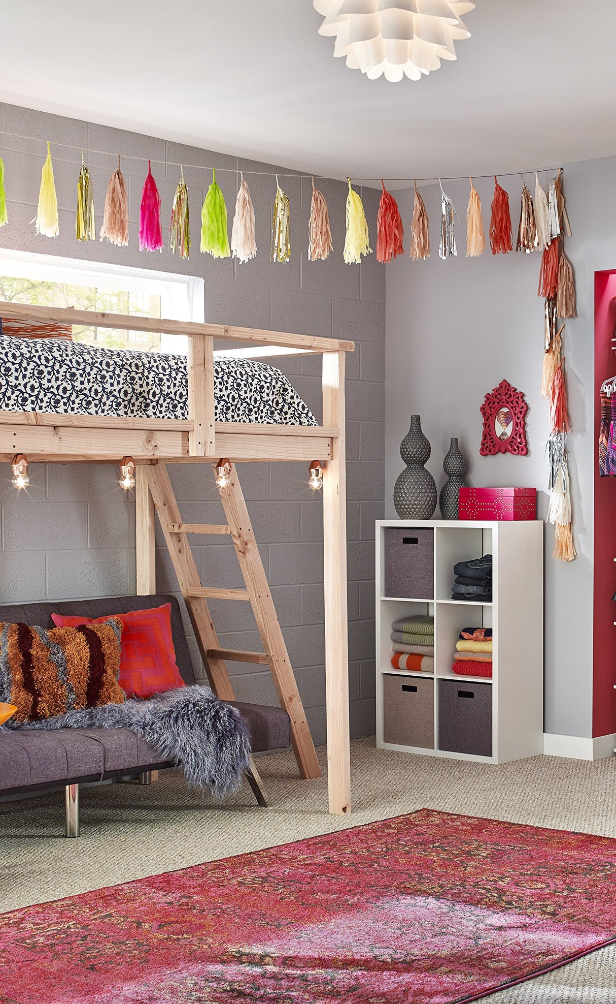 ClosetMaid 6 Cube Storage Shelf Organizer Bookshelf with Back Panel, Easy Assembly, Wood, White Finish ClosetMaid