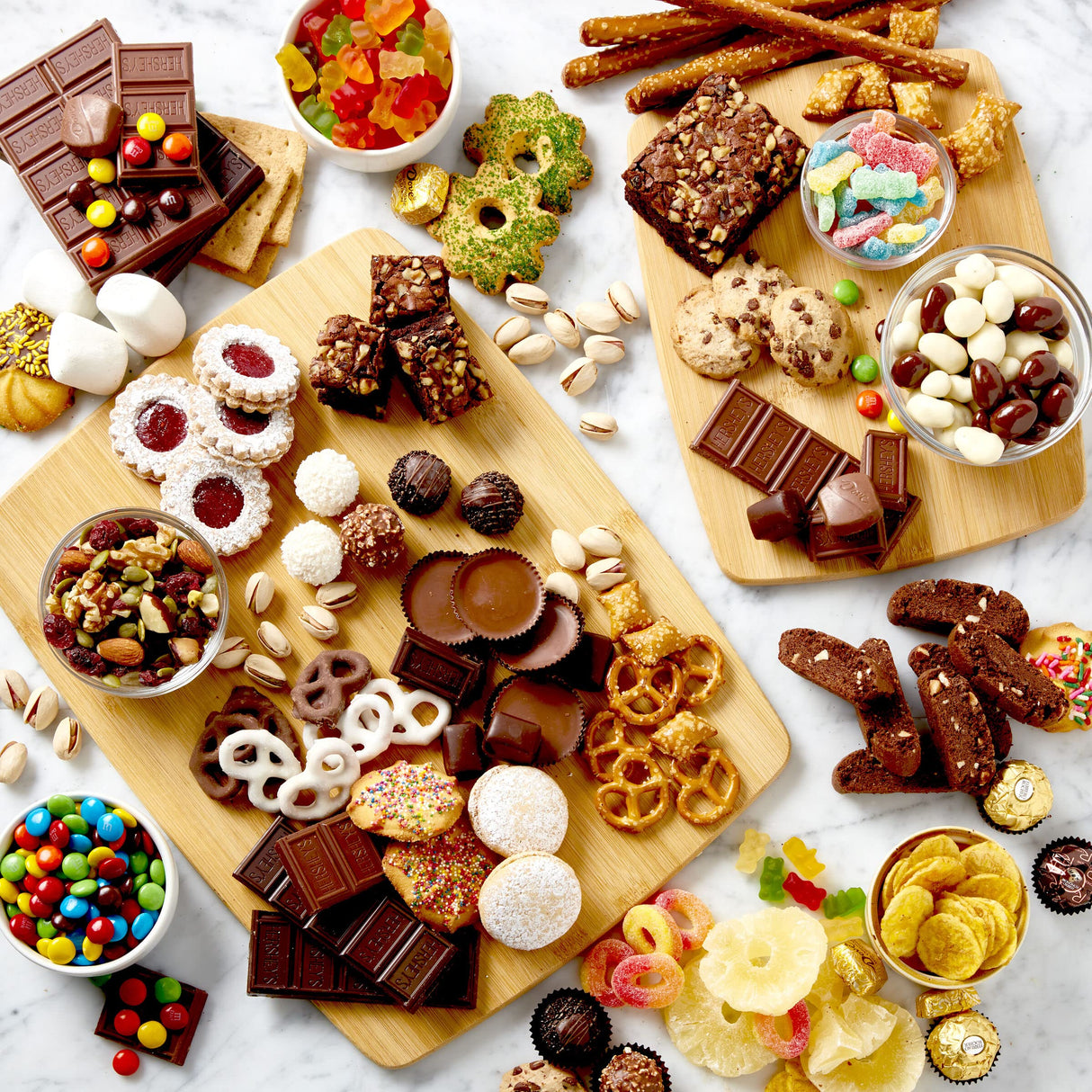 Farberware 4-Piece Reversible Bamboo Cutting And Charcuterie Board Set, Assorted Size Farberware