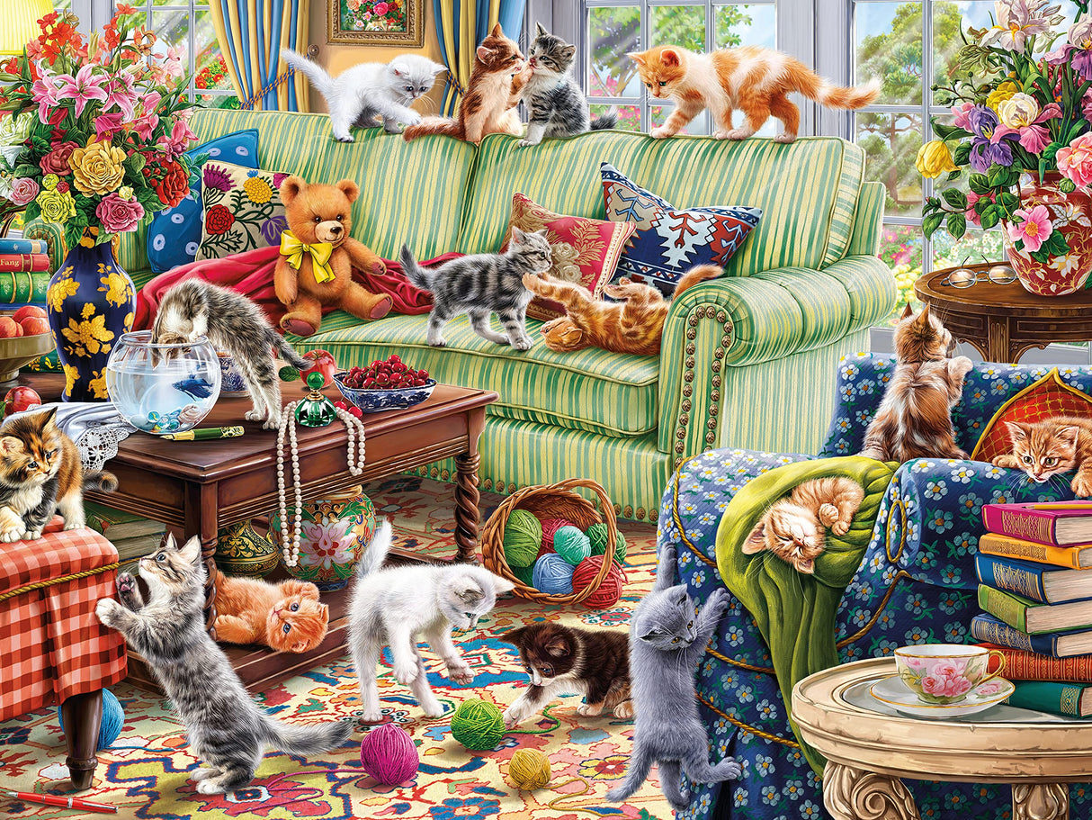 Ceaco - Paws Gone Wild - Kitty Chaos - 500 Piece Jigsaw Puzzle Ceaco