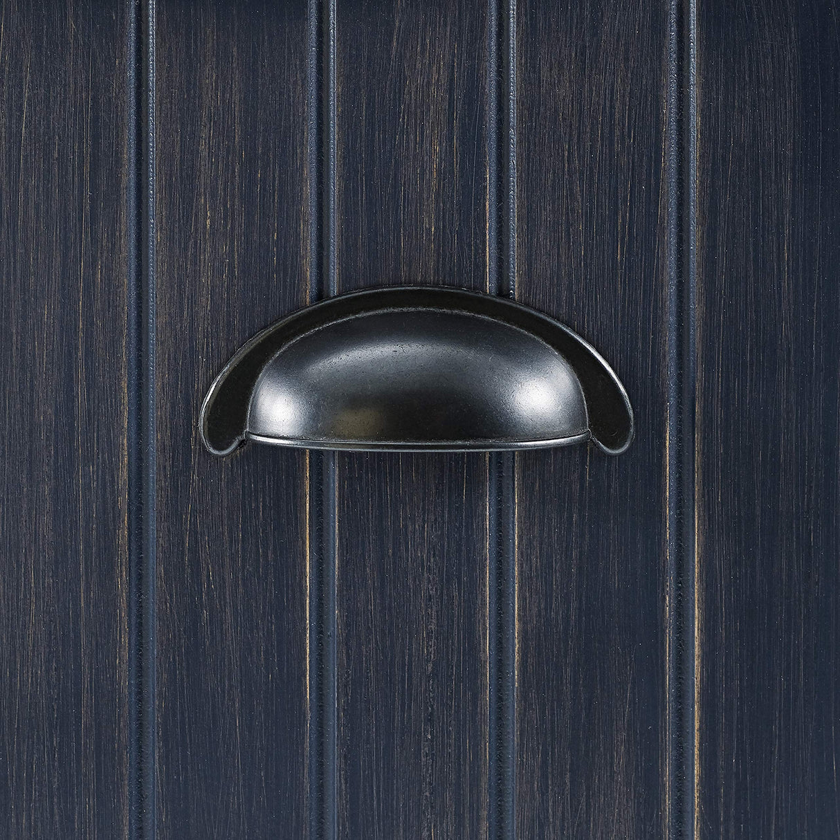 Crosley Furniture Seaside Hall Tree with Shoe Rack Bench and Coat Hooks for Hanging Storage, Distressed Navy Crosley Furniture