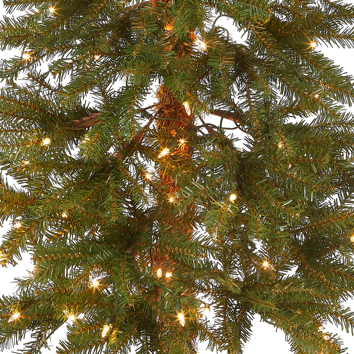 National Tree Company lit Artificial Christmas Tree Includes Pre-strung White Lights and Stand, Hickory Cedar Slim-5 ft National Tree Company