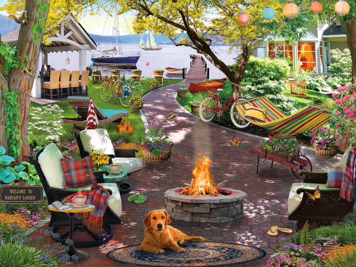 Ceaco - David Maclean - Marian's Garden - 500 Piece Jigsaw Puzzle, 24 x 18 Ceaco