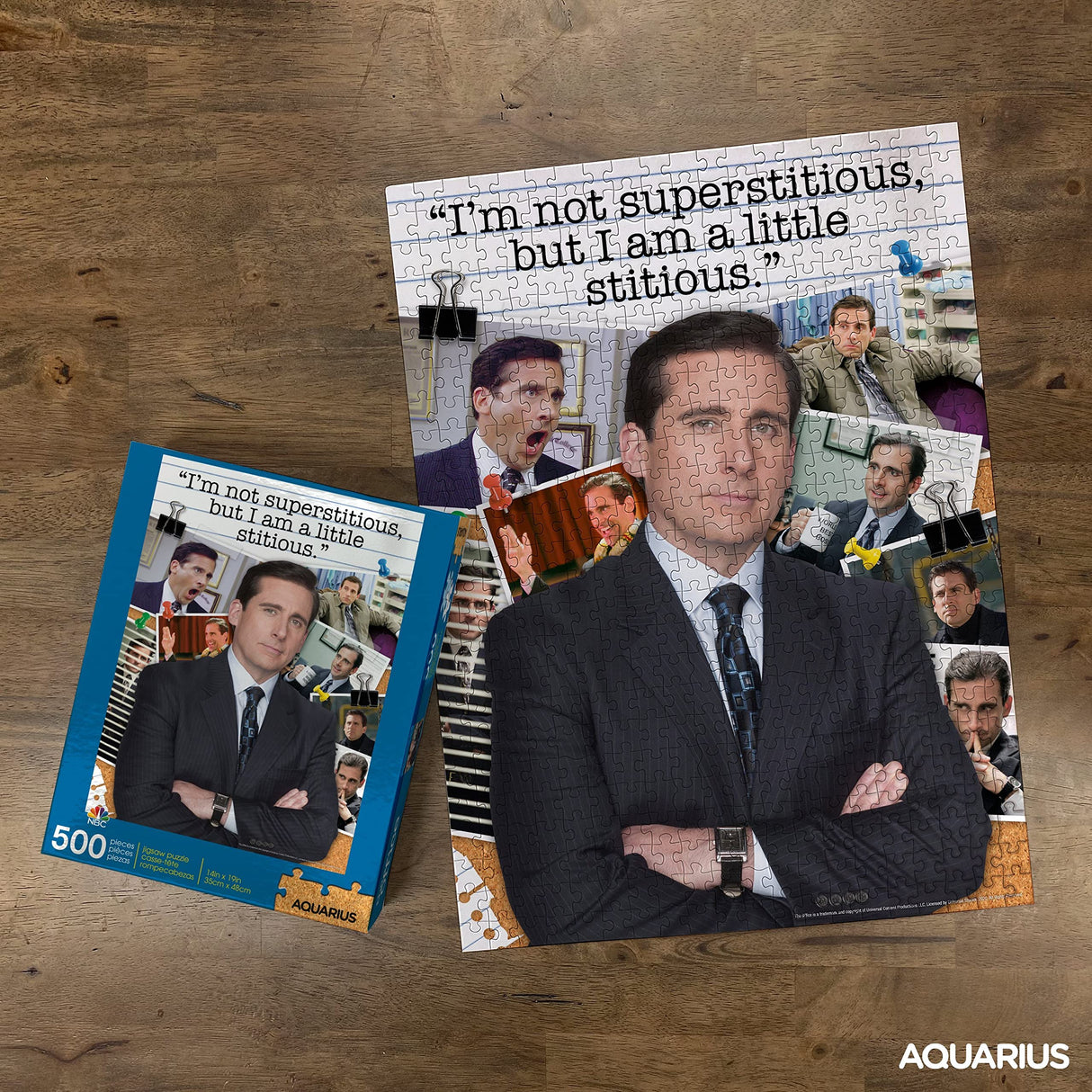 AQUARIUS The Office Michael Scott Puzzle (500 Piece Jigsaw Puzzle) - Officially Licensed The Office Merchandise & Collectibles - Glare Free - Precision Fit - 14 x 19 Inches AQUARIUS
