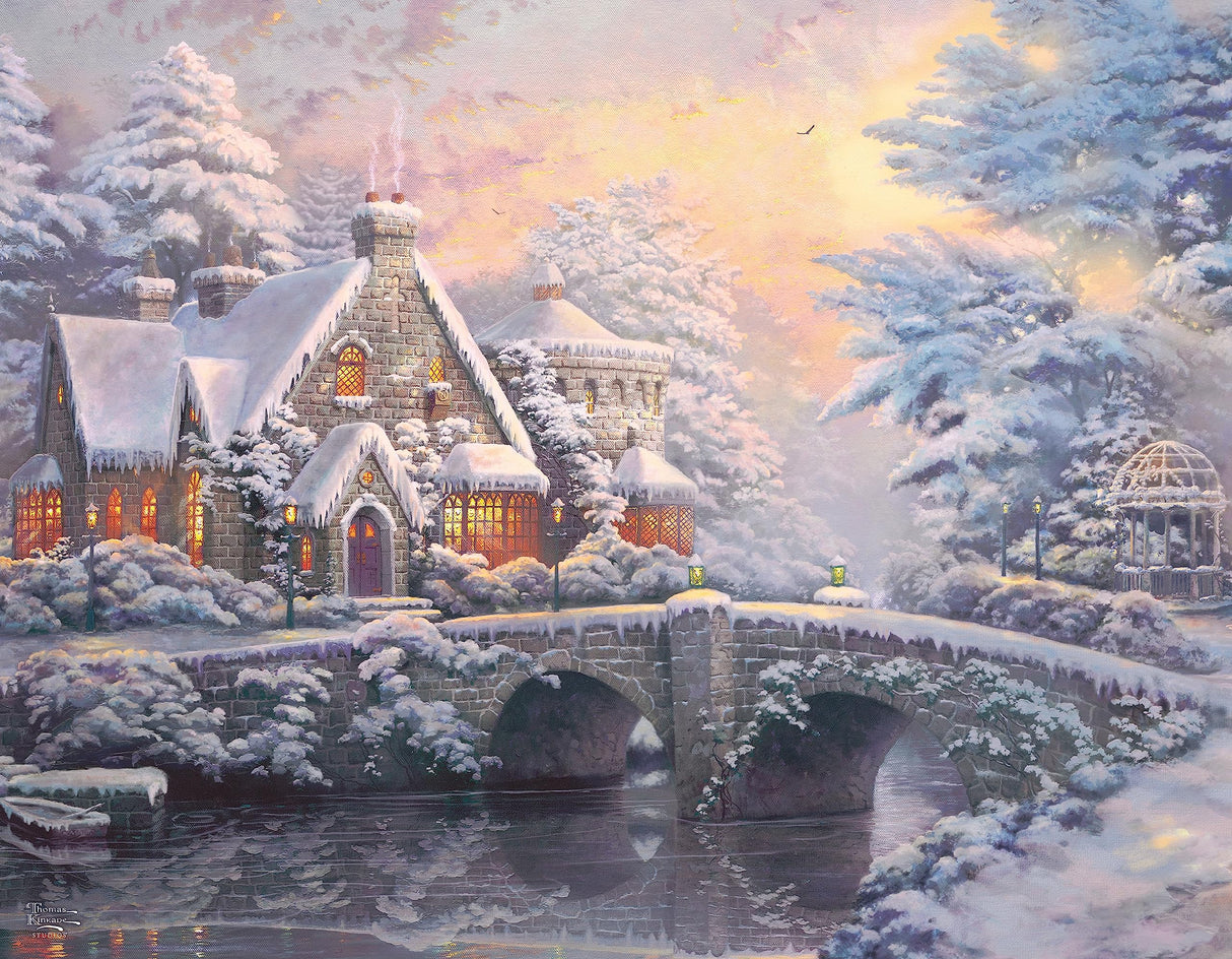 Ceaco - 4 in 1 Multipack - Thomas Kinkade - Holiday - (4) 500 Piece Jigsaw Puzzles Ceaco